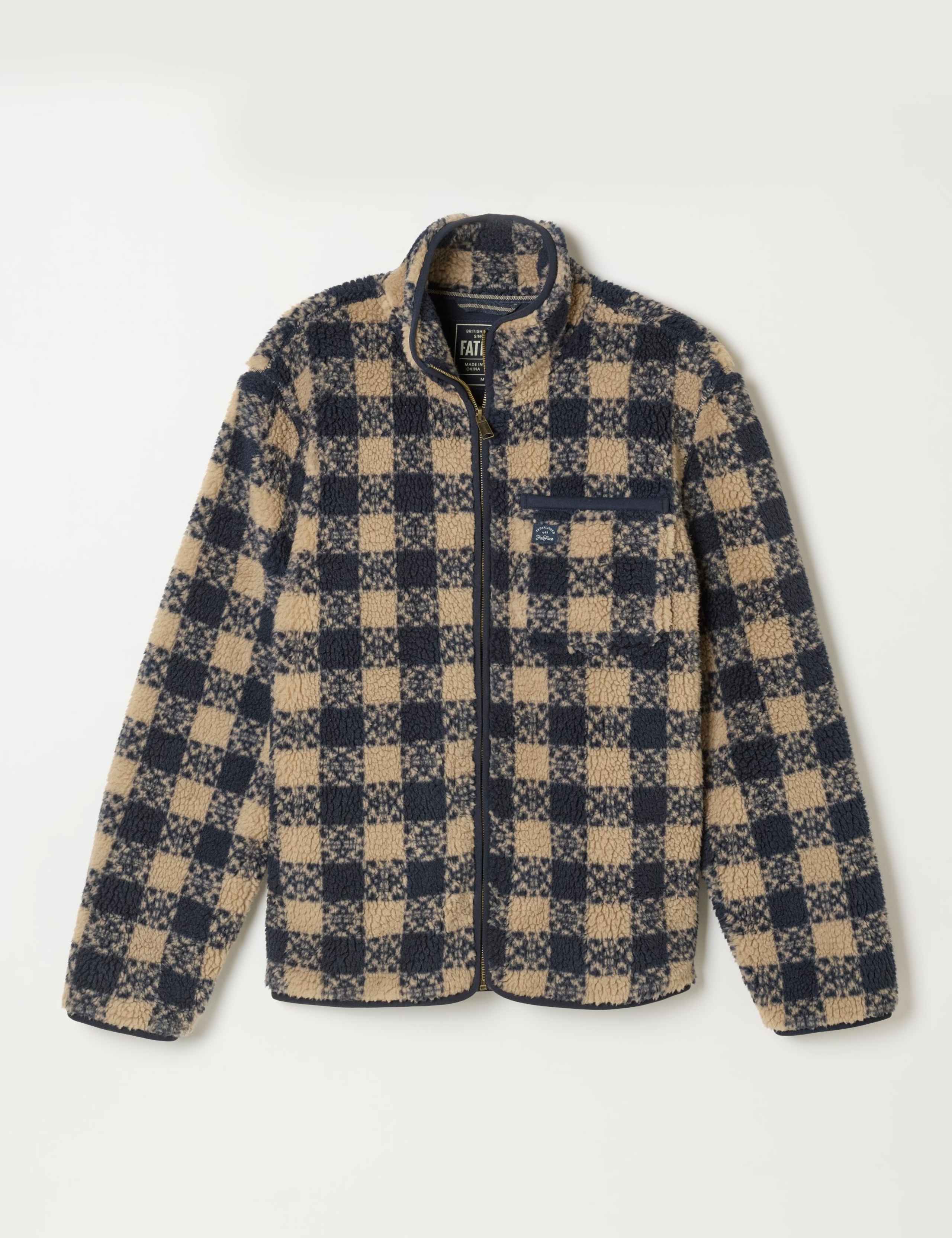 Checked Zip Up Fleece 2 of 6