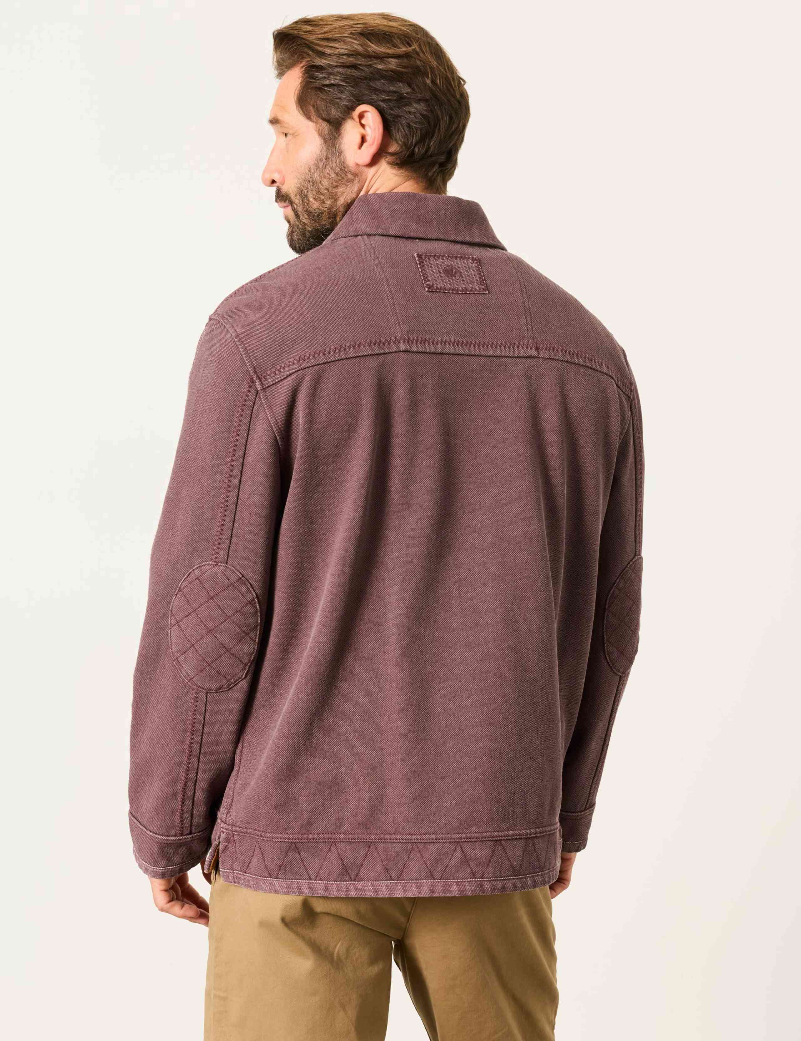 Pure Cotton Button Neck Airlie Sweatshirt 4 of 6