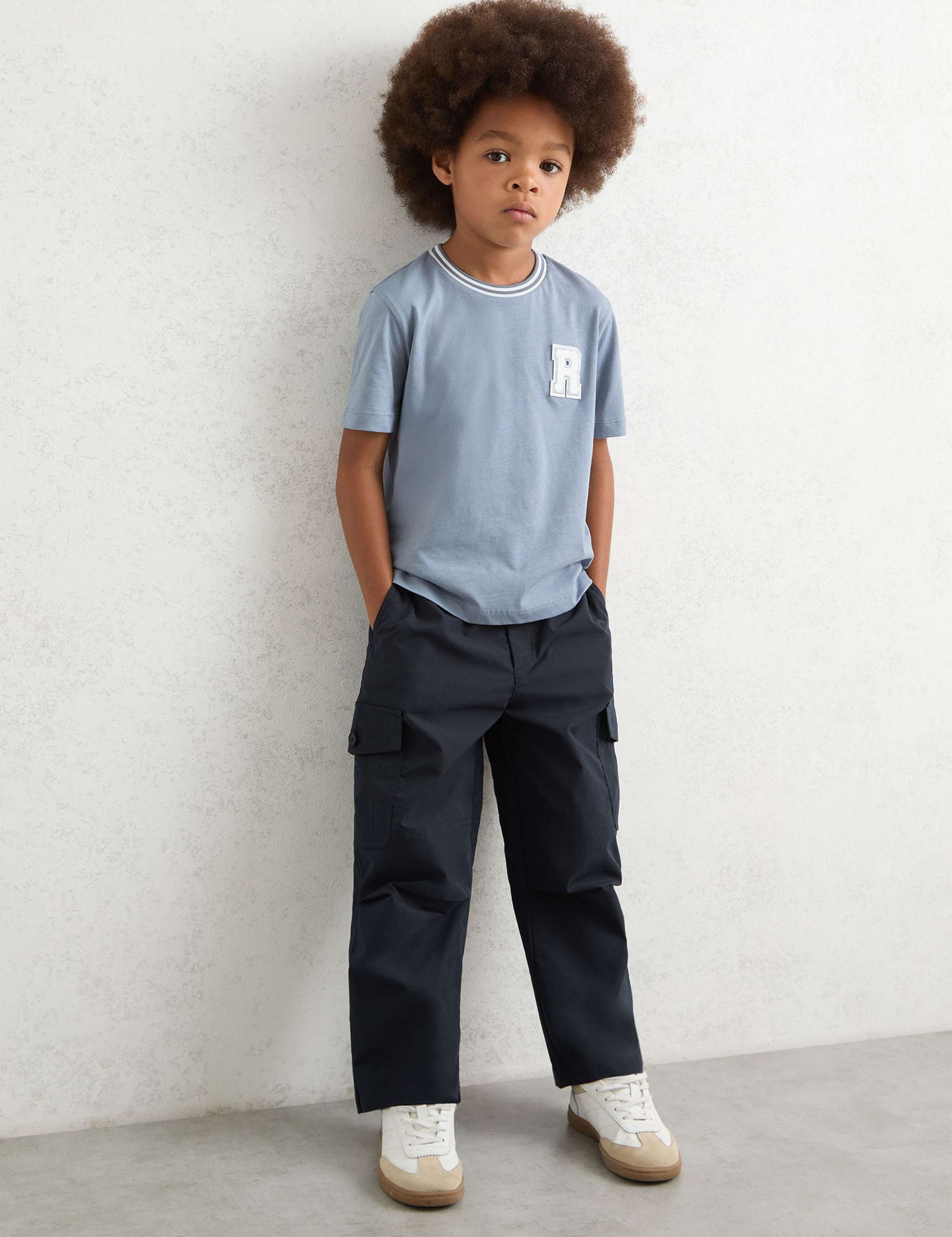 Elasticated Waist Cargo Trousers (3-14 Yrs) 3 of 4