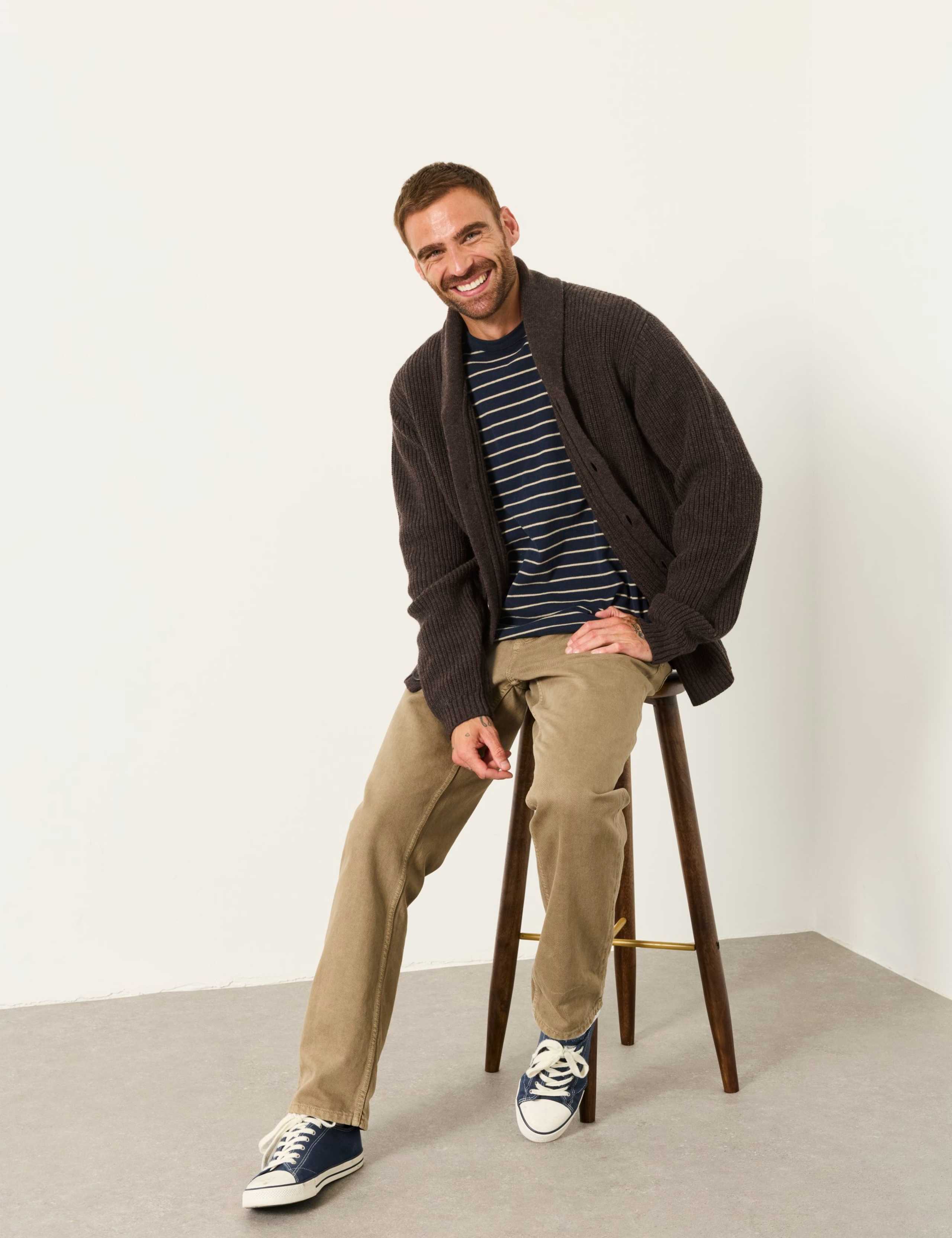 Cotton Rich Shawl Neck Cardigan 4 of 6