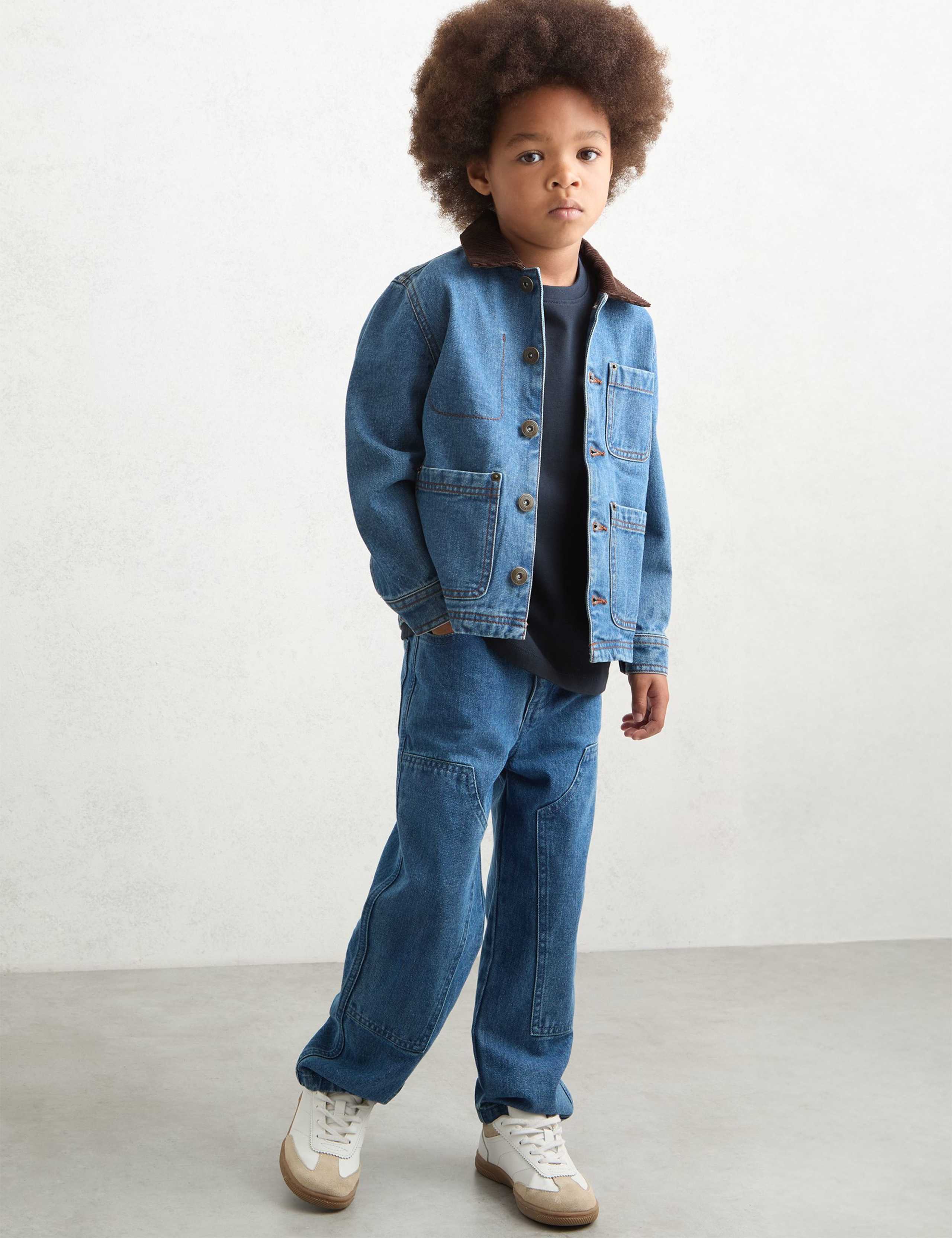 Denim Cord Collar Jacket (3-14 Yrs) 4 of 4