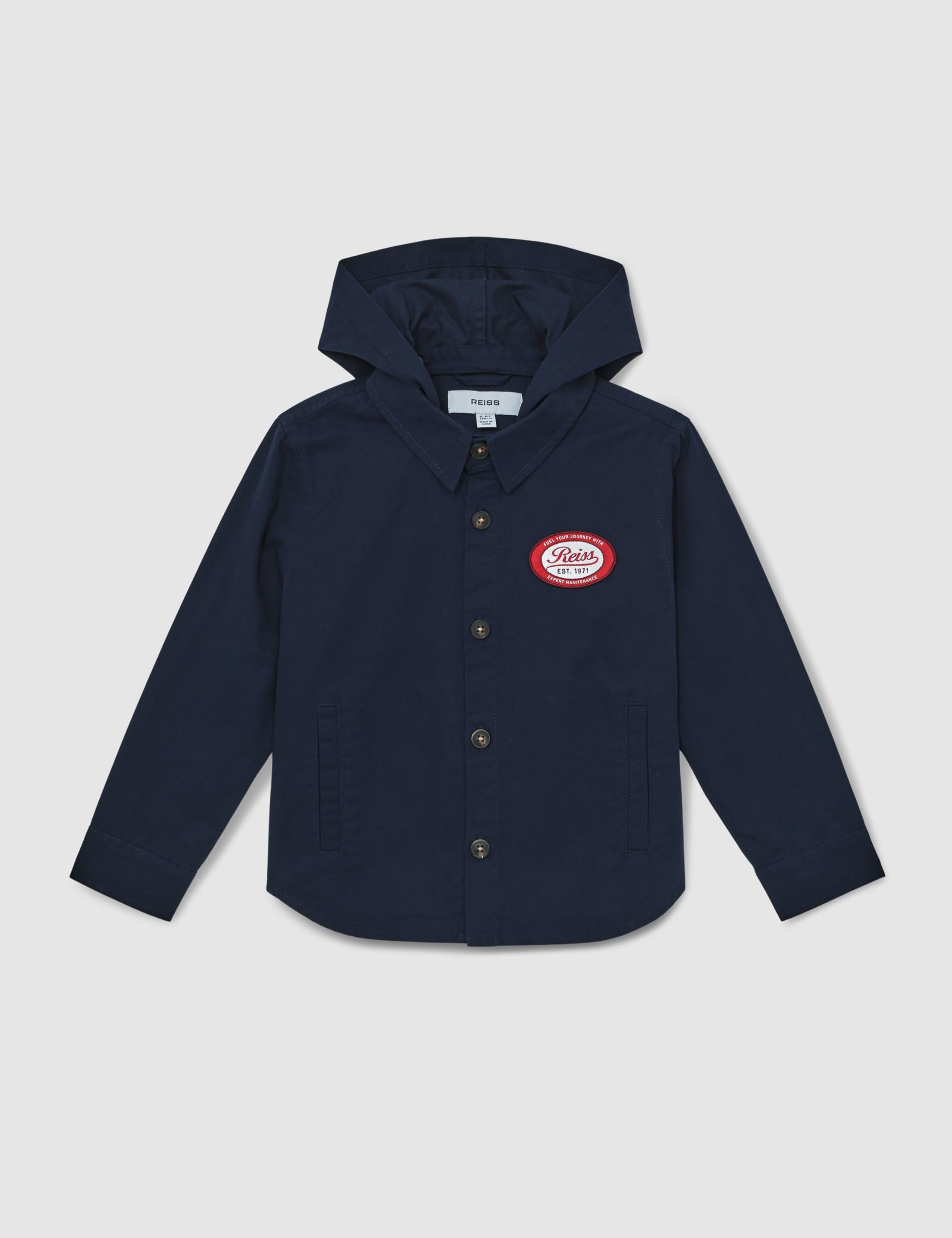 Pure Cotton Detachable Hood Utility Jacket (3-14 Yrs) 2 of 5