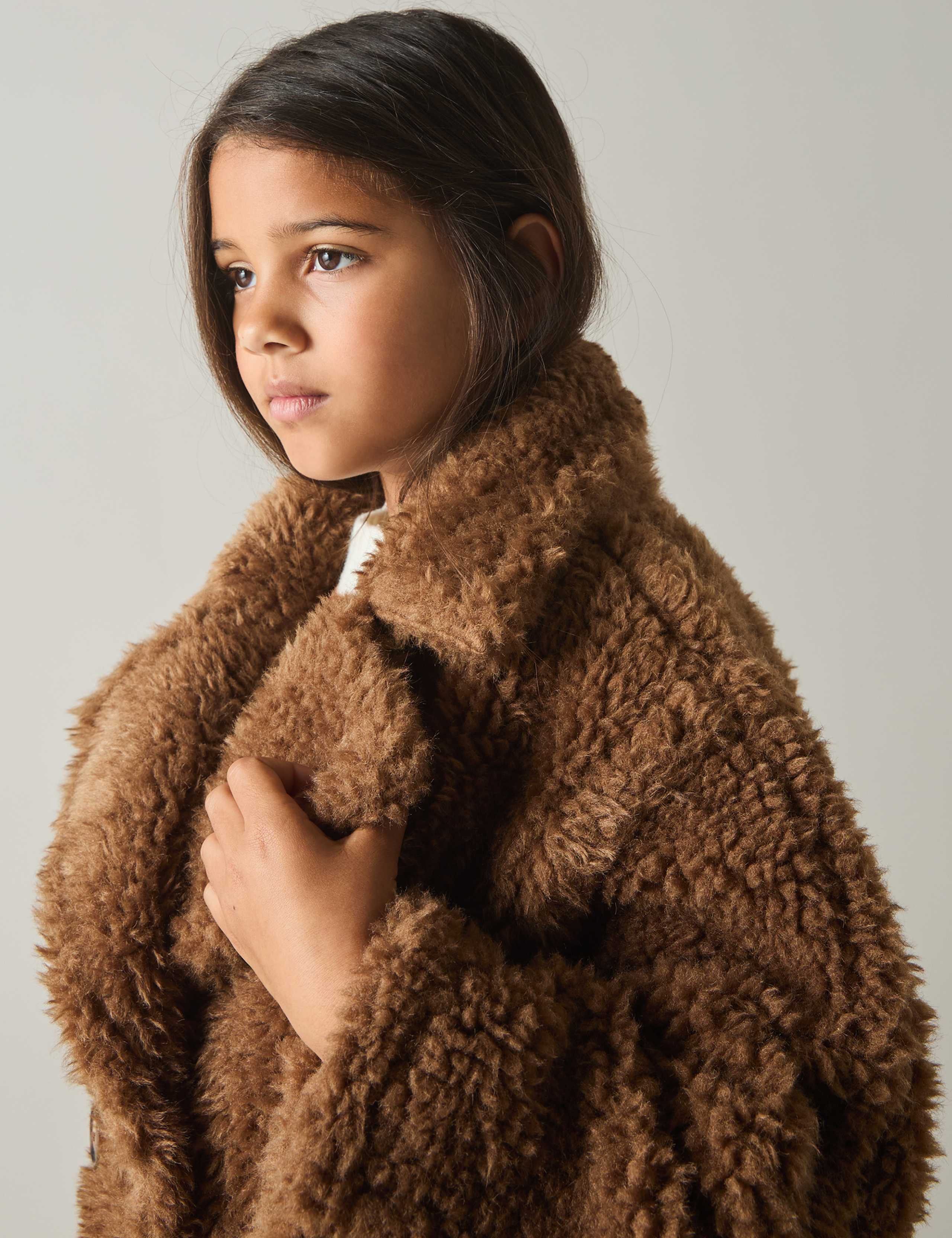 Faux Fur Coat with Wool (4-14 Yrs) 3 of 4