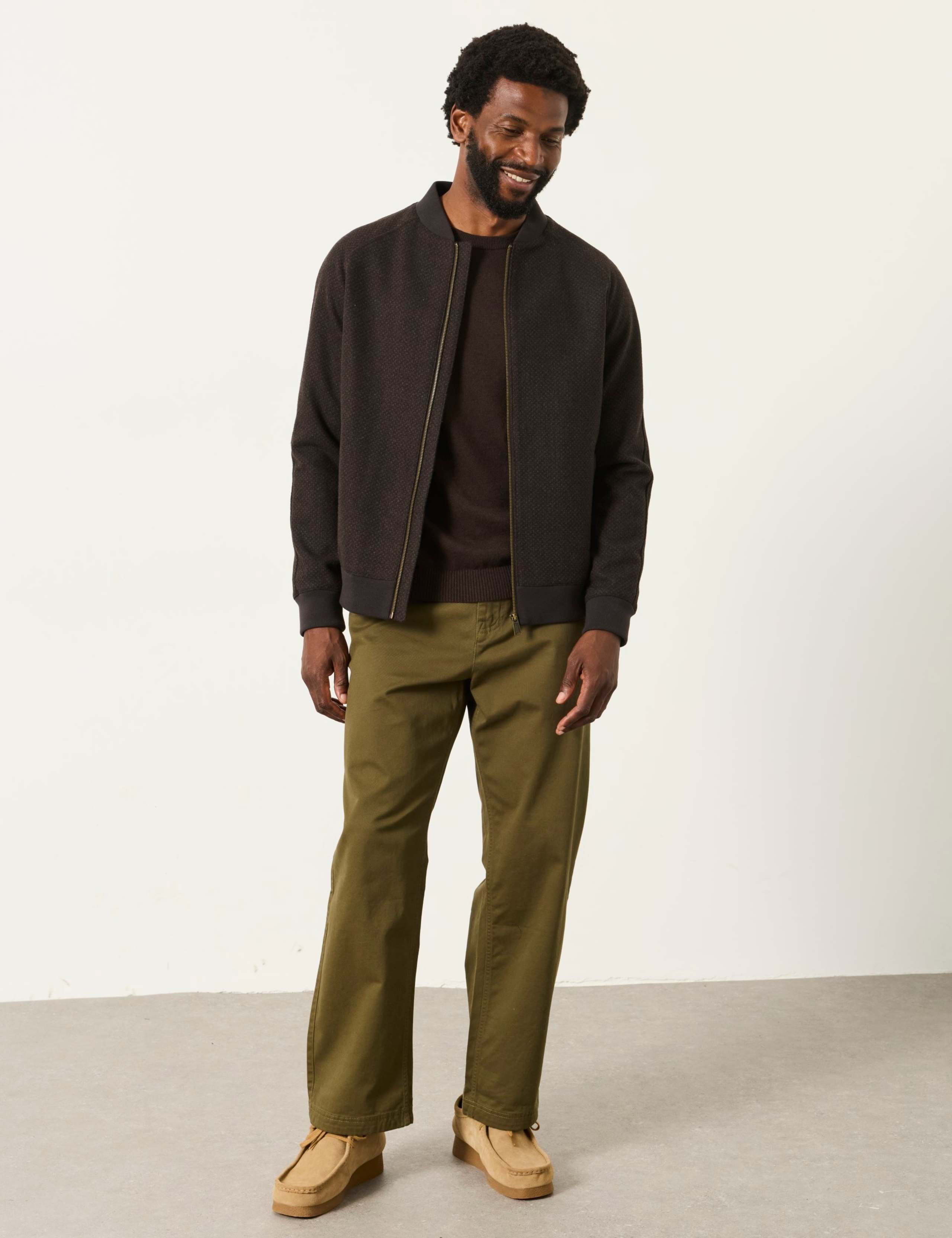 Wool Blend Bomber Jacket 3 of 6