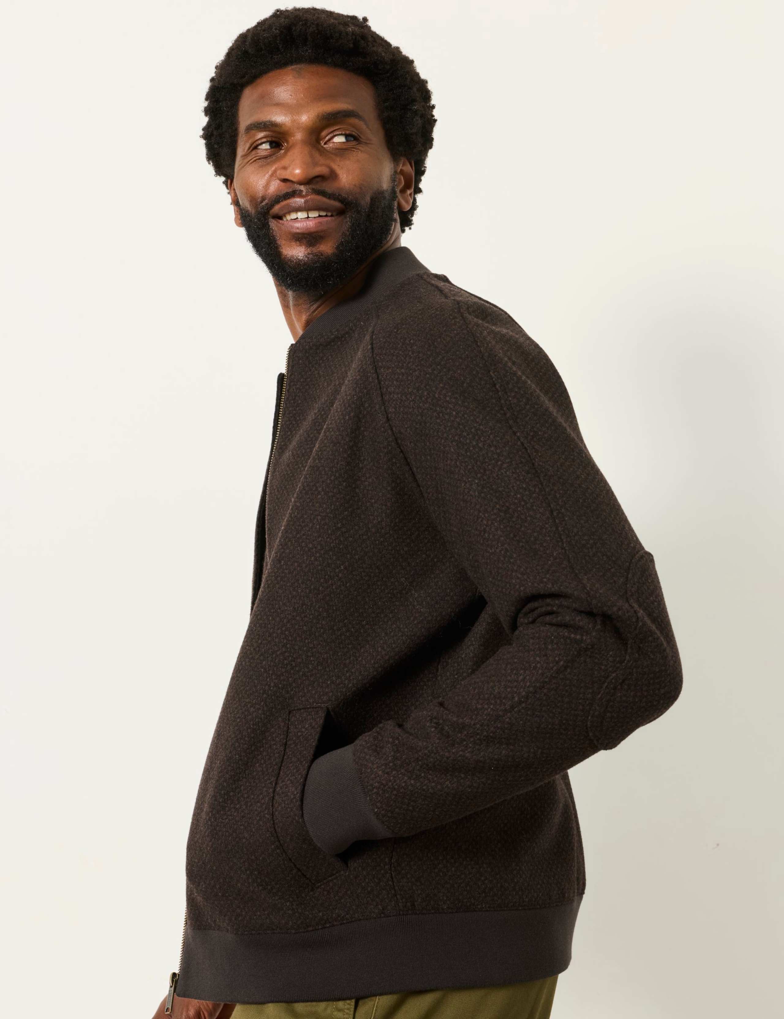 Wool Blend Bomber Jacket 6 of 6