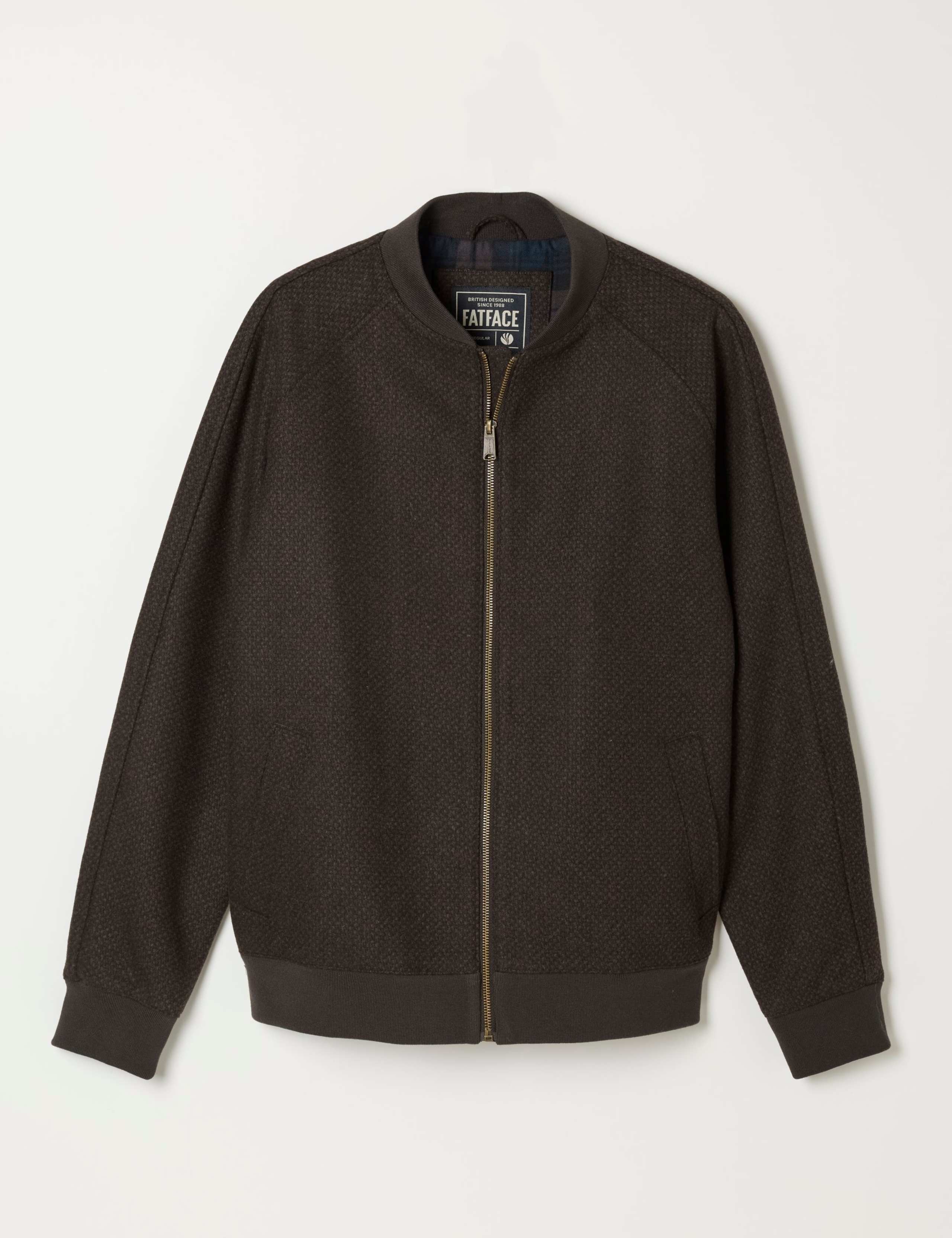 Wool Blend Bomber Jacket 2 of 6