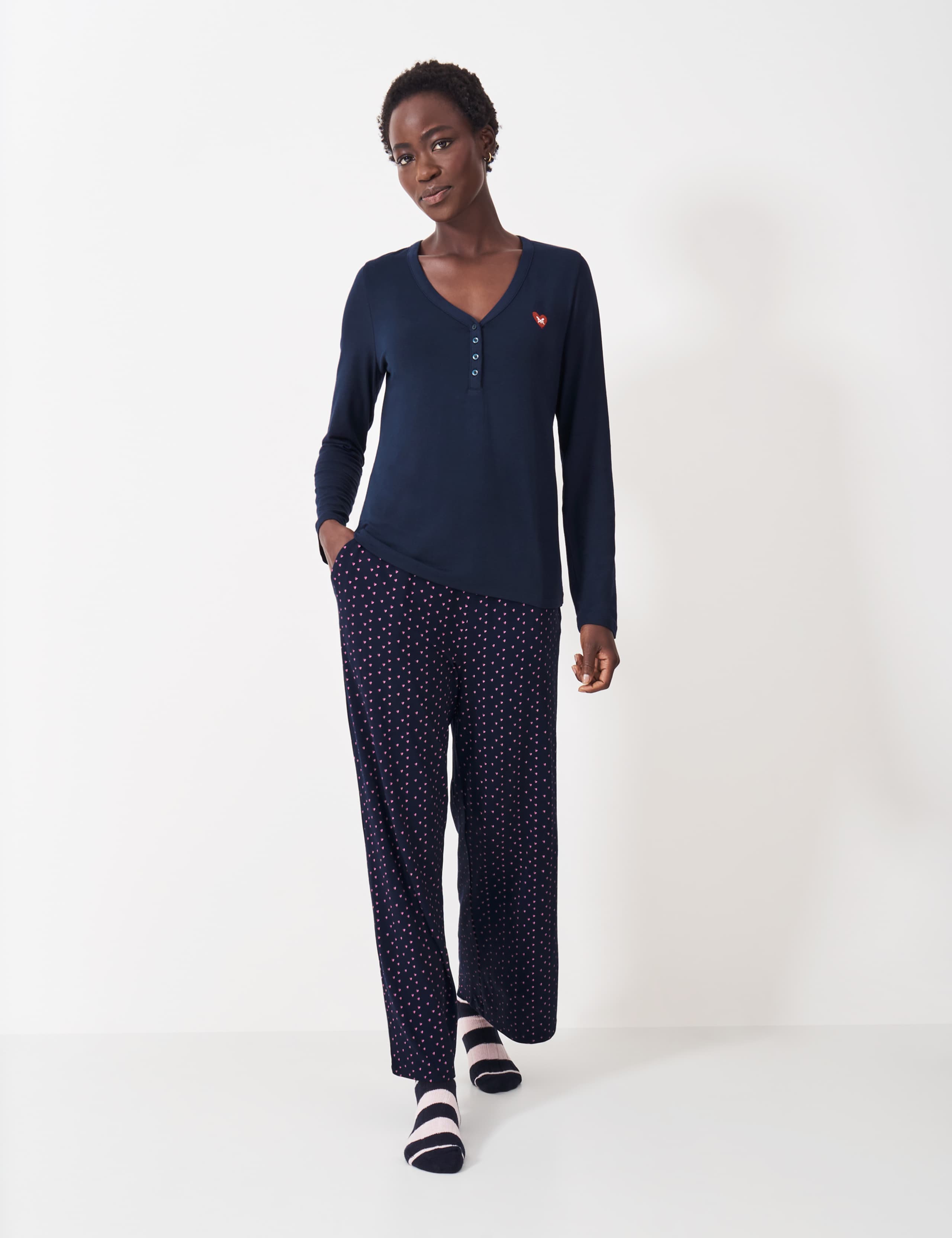 Modal Rich Patterned Pyjama Set 3 of 5