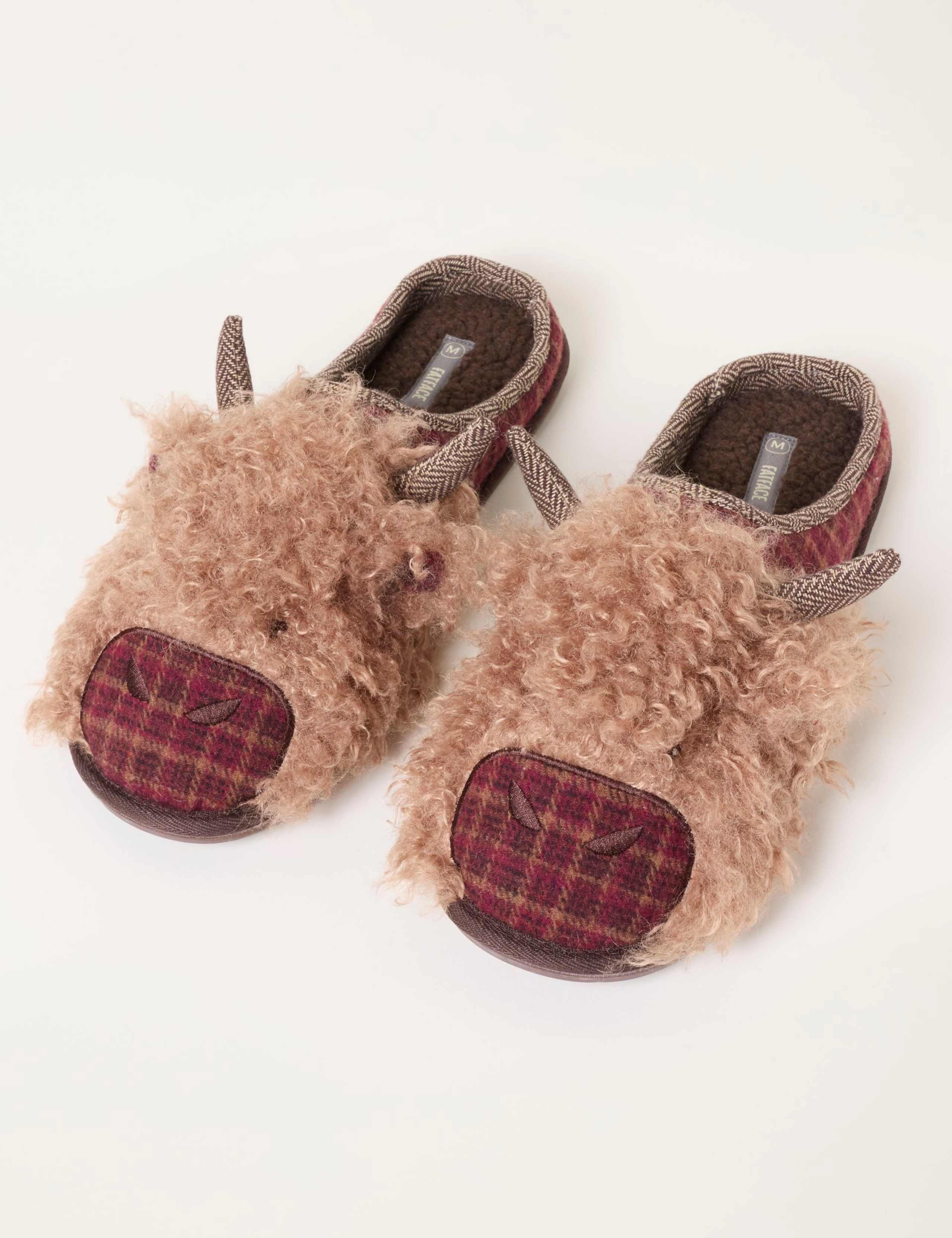 Highland Cow Novelty Mule Slippers 2 of 3