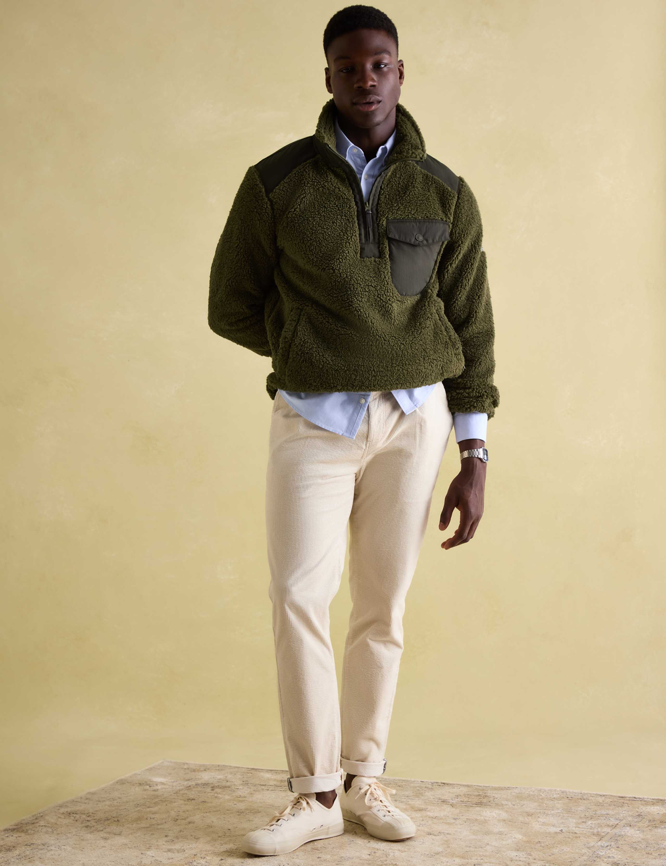 Fleece Textured Half Zip Jumper 5 of 8