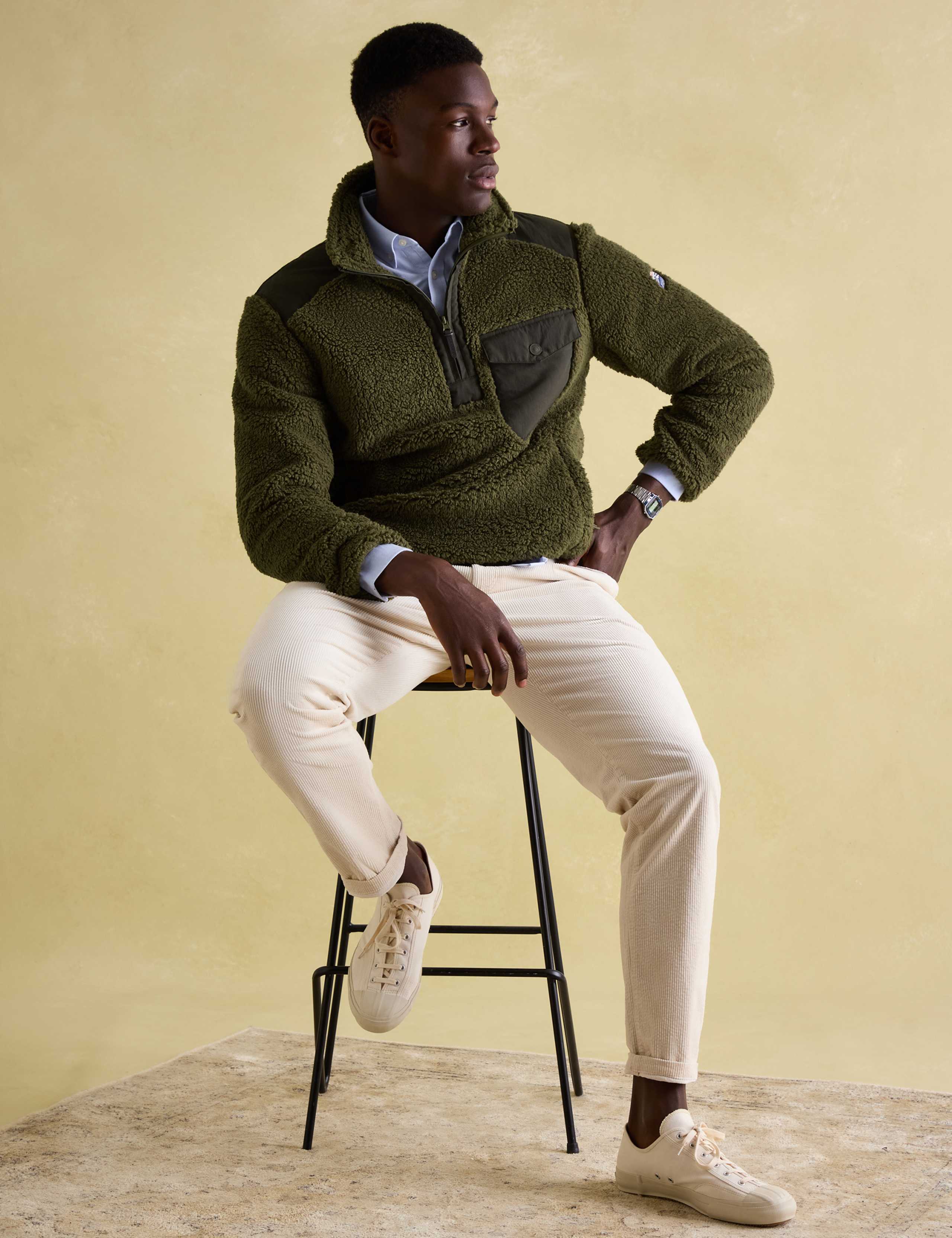 Fleece Textured Half Zip Jumper 6 of 8