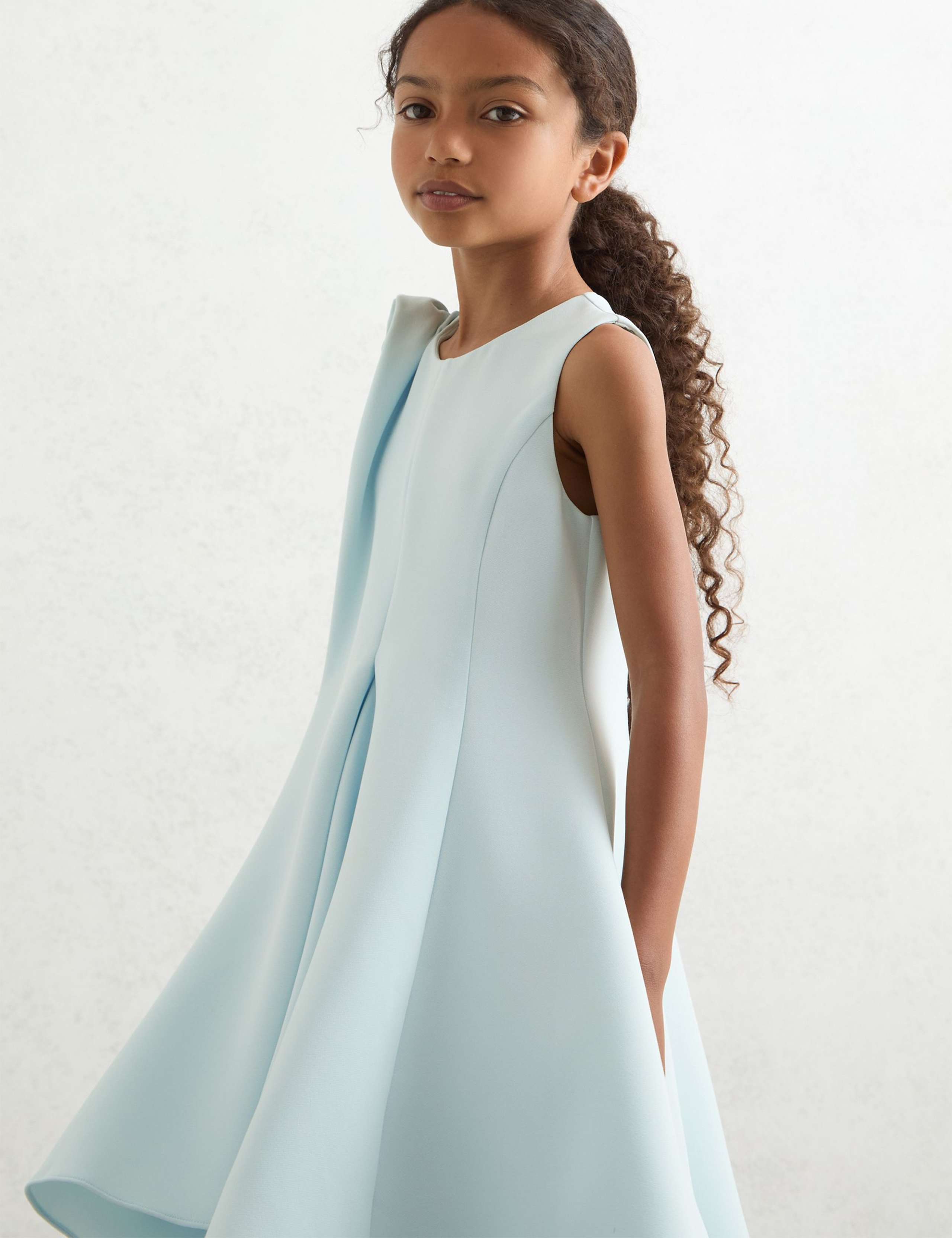 Flower Detail Dress (4-14 Yrs) 4 of 5