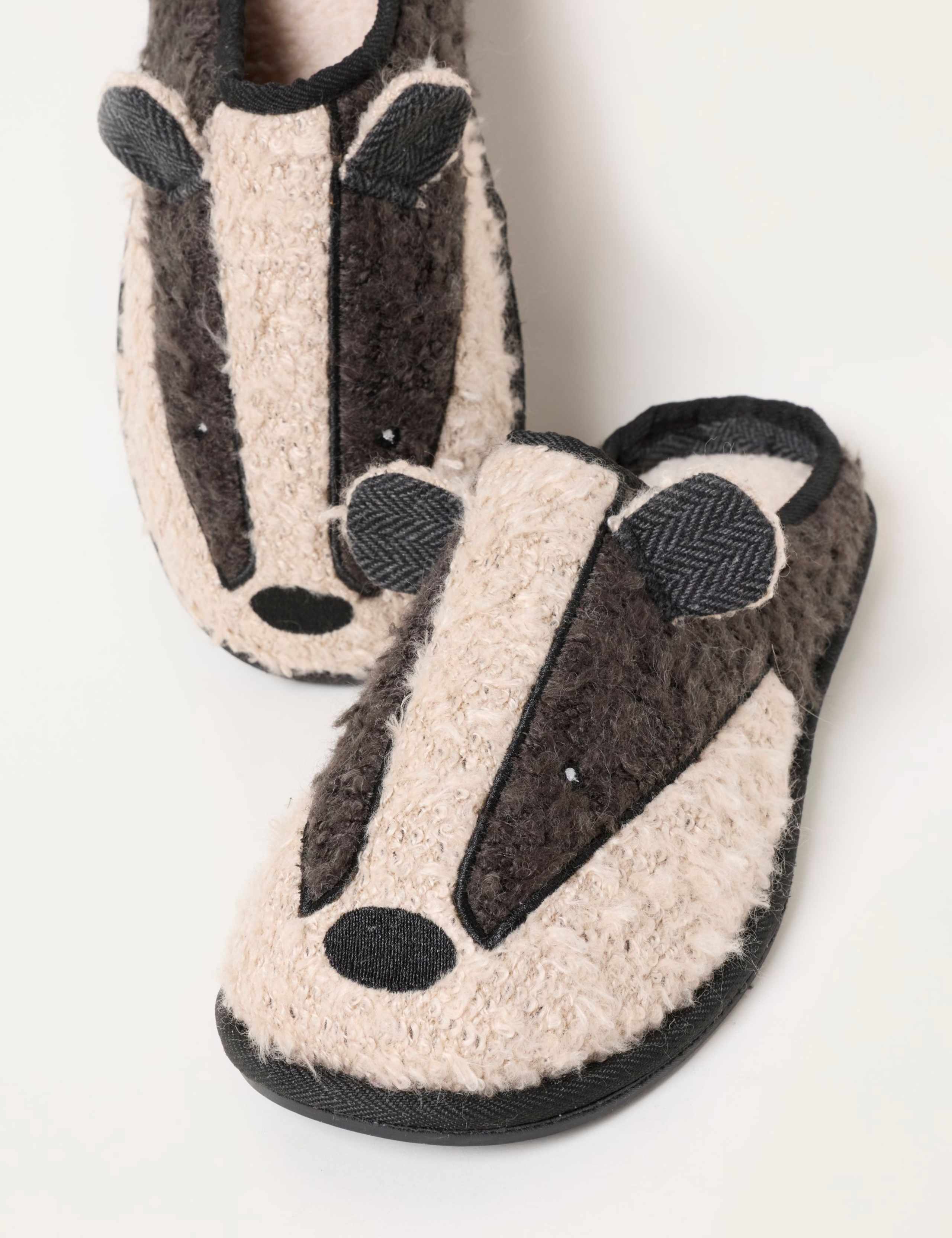 Badger Novelty Mule Slippers 3 of 3