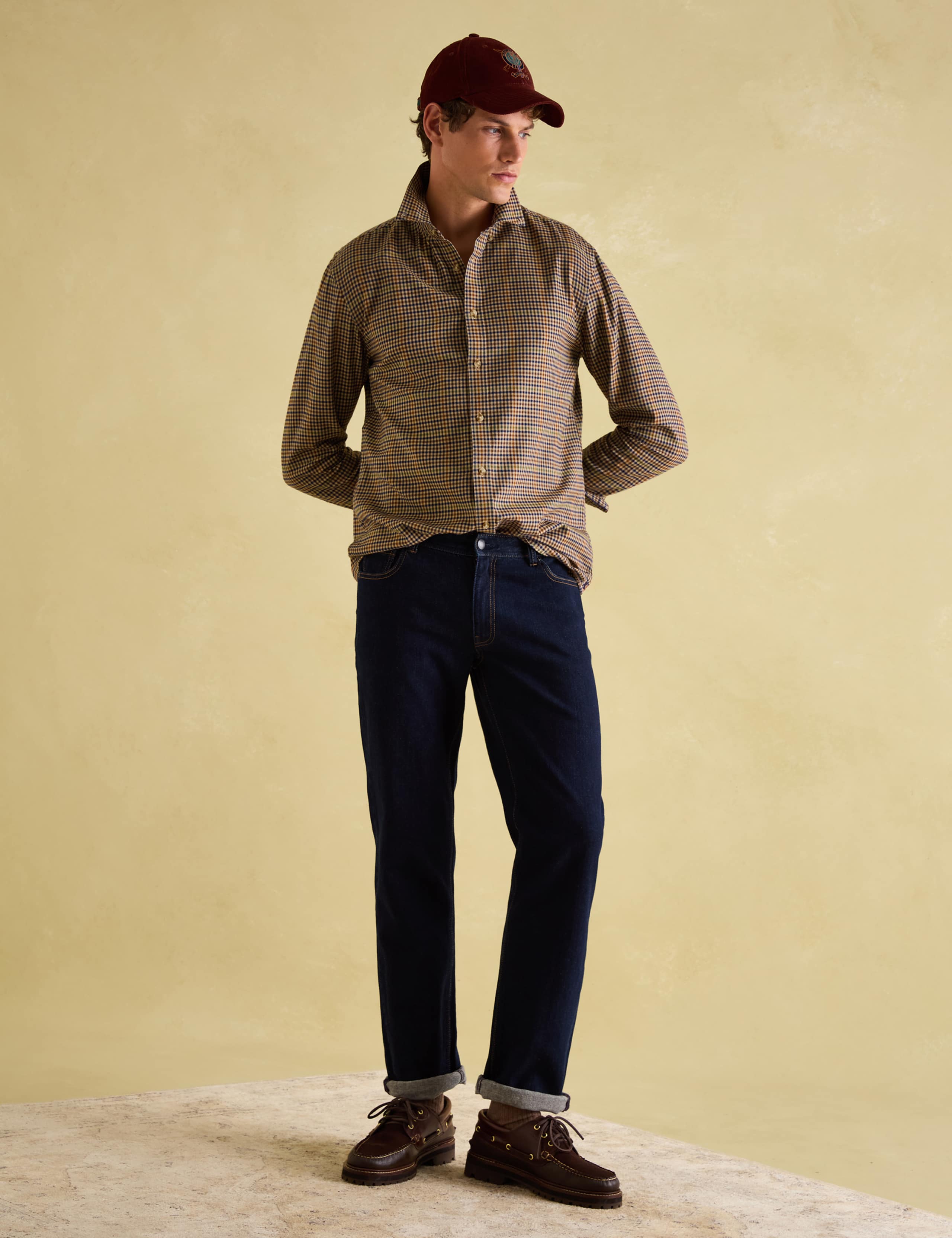 Pure Cotton Micro Check Oxford Shirt 7 of 7