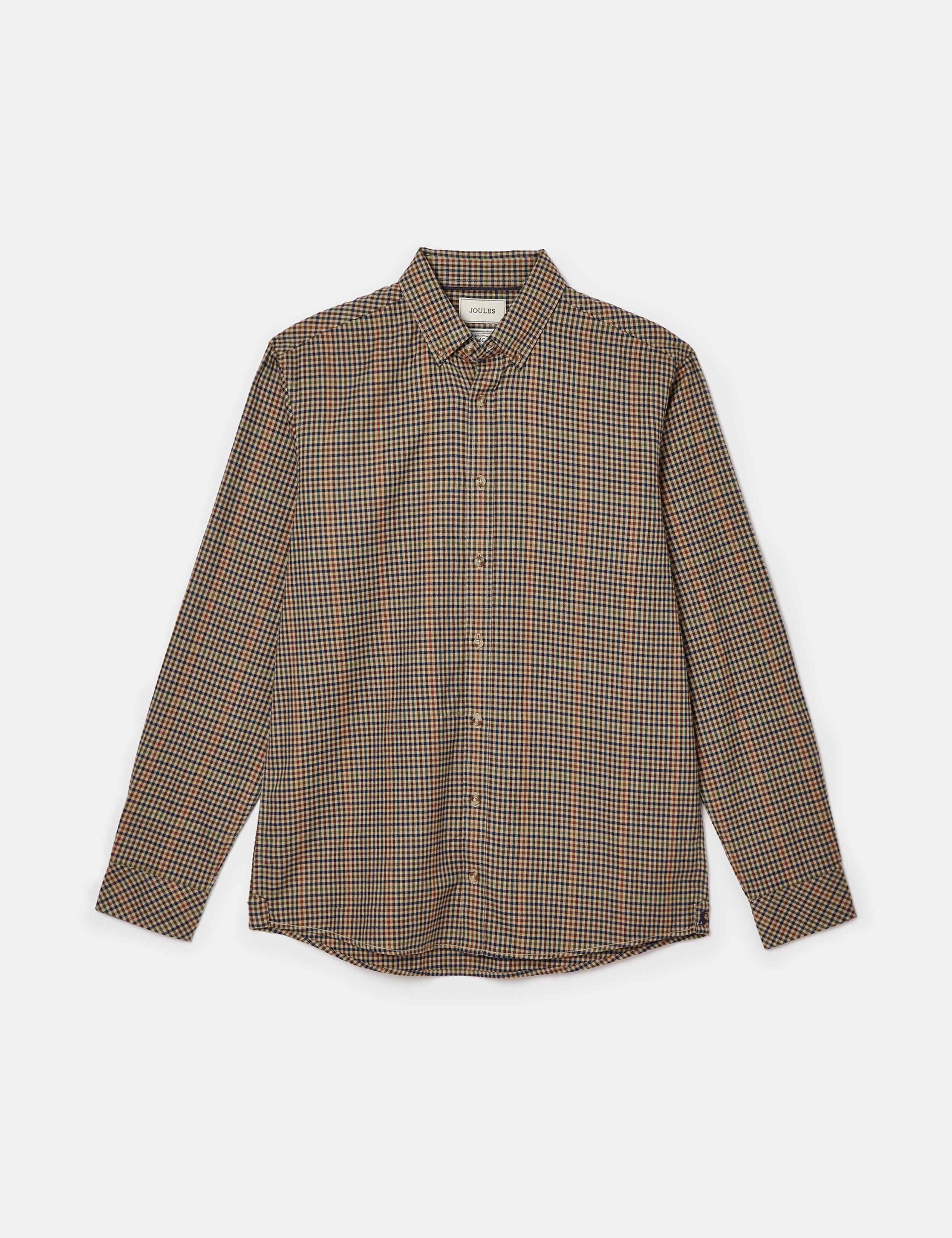 Pure Cotton Micro Check Oxford Shirt 2 of 7