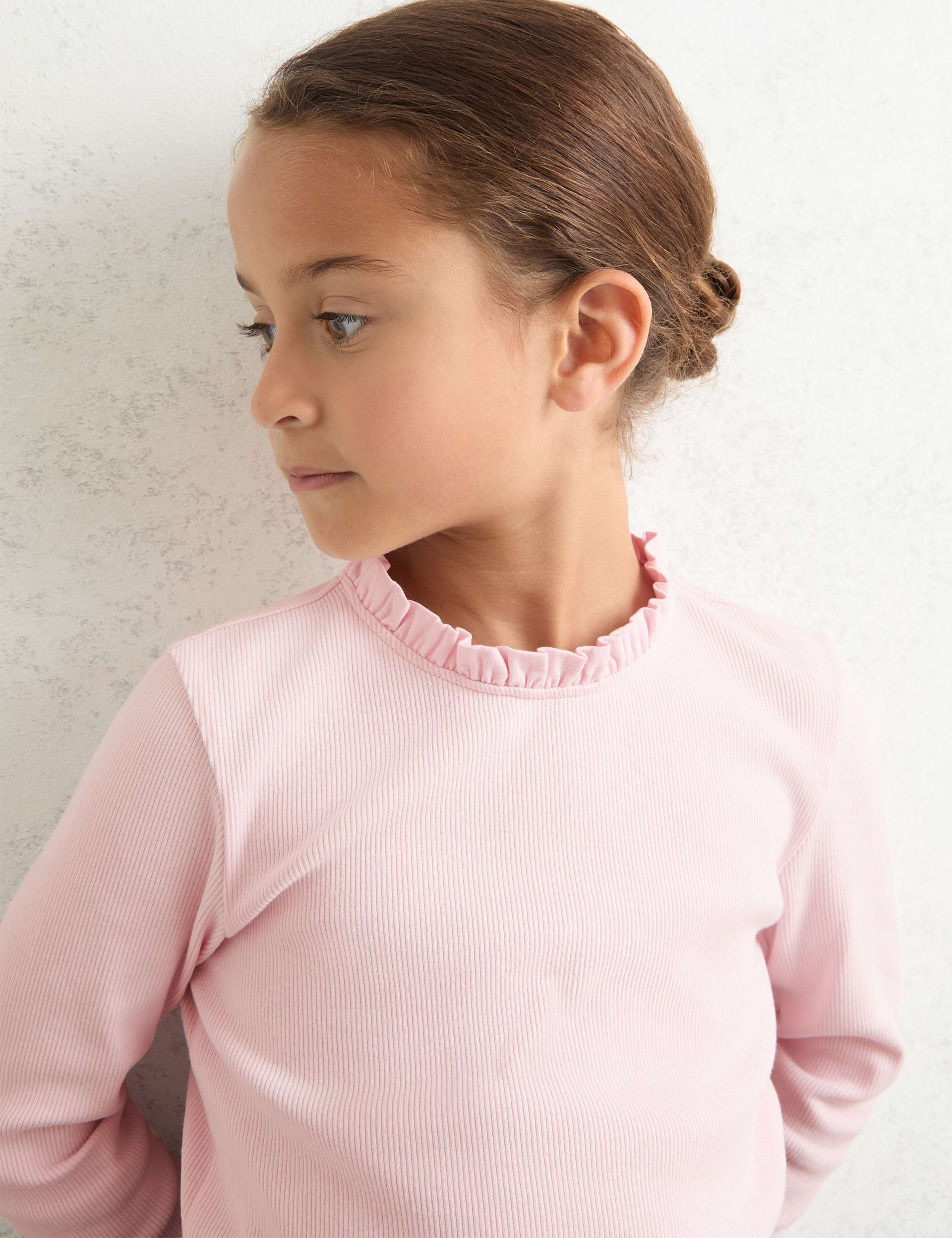 Cotton Rich Ribbed Top (3-14 Yrs) 4 of 4