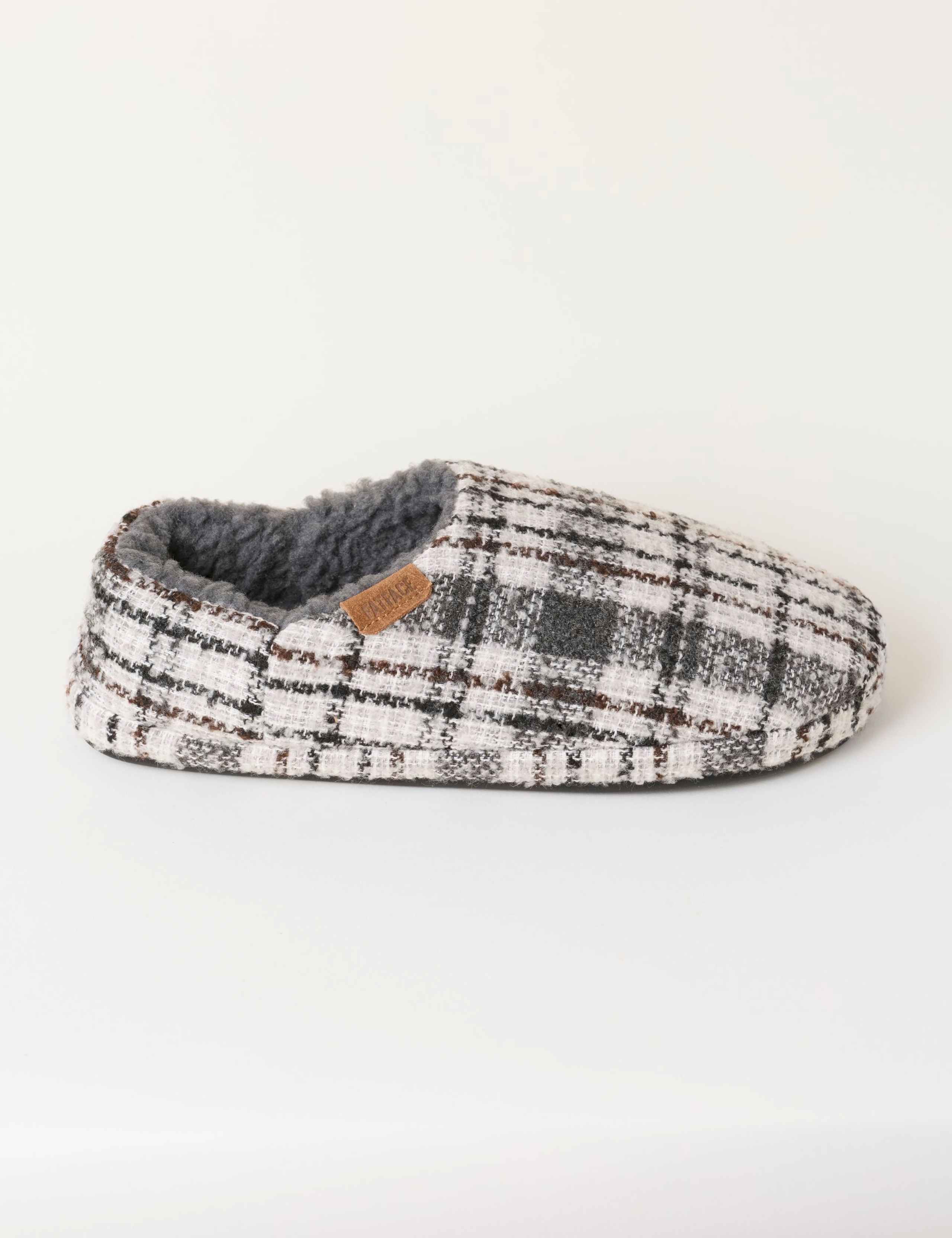 Checked Mule Slippers 1 of 3