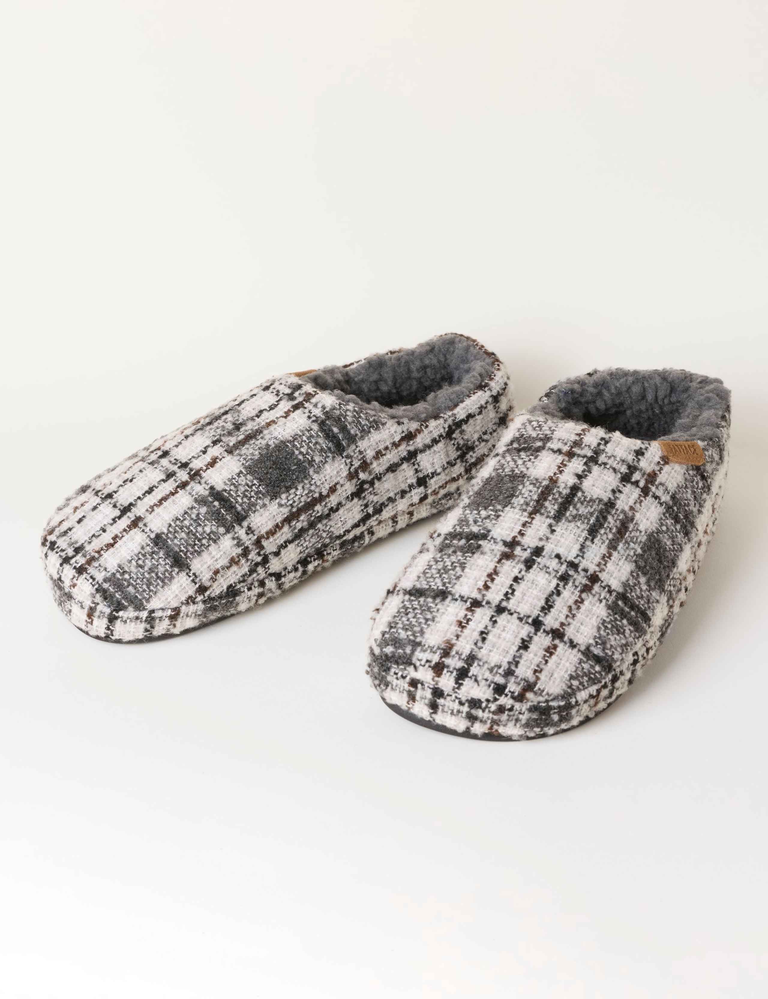 Checked Mule Slippers 2 of 3