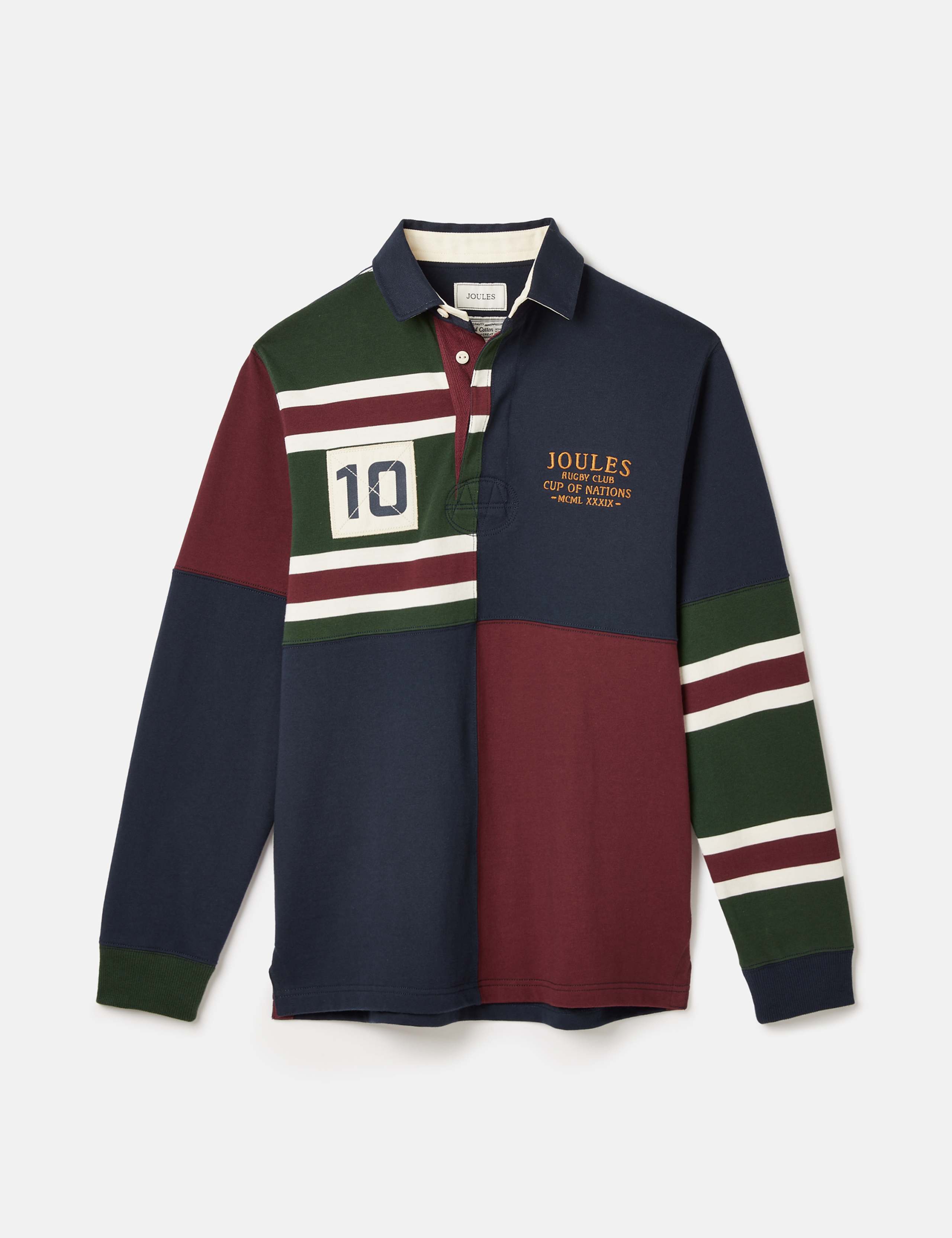 Pure Cotton Colour Block Rugby Shirt 2 of 7