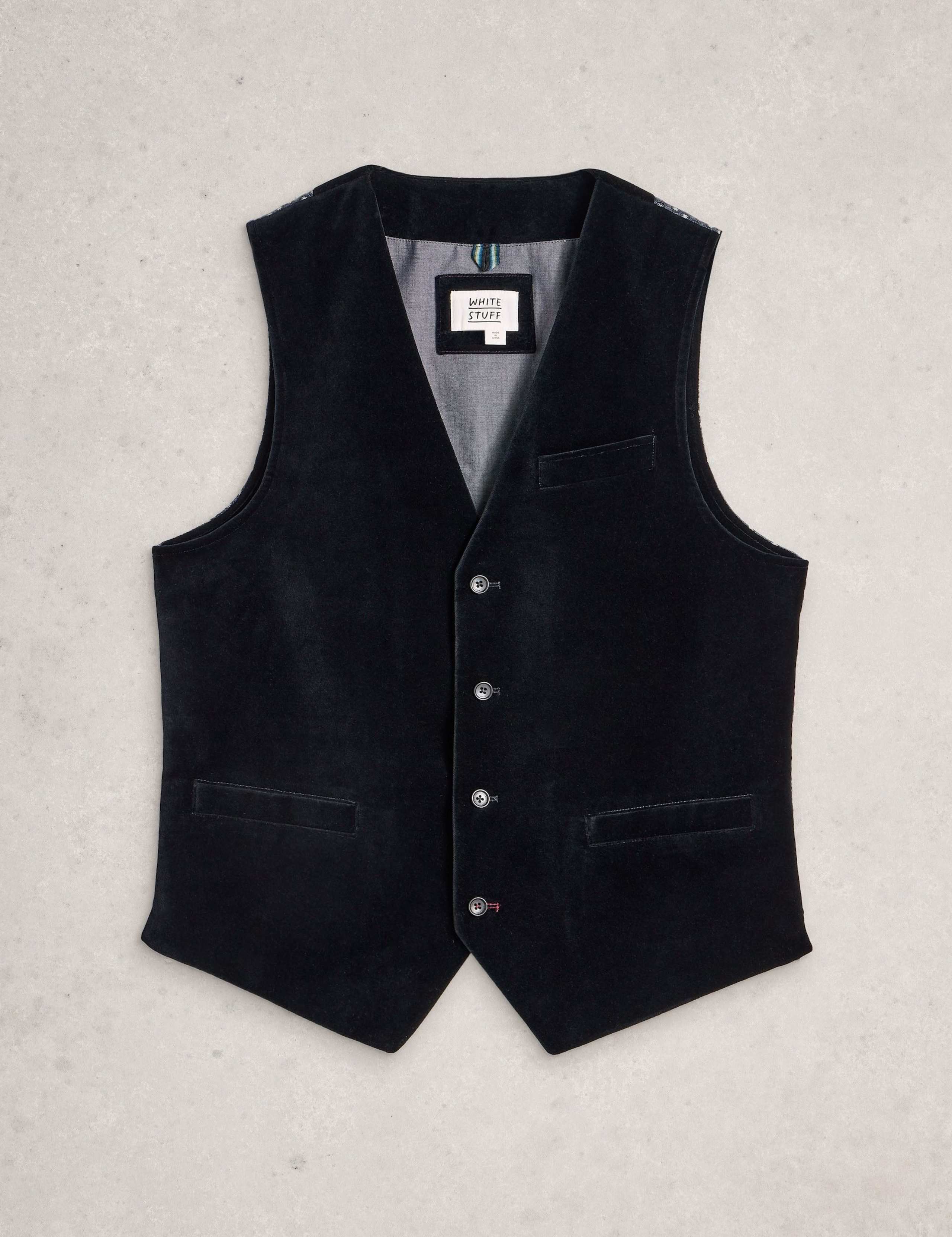 Regular Fit Velvet Waistcoat 2 of 6
