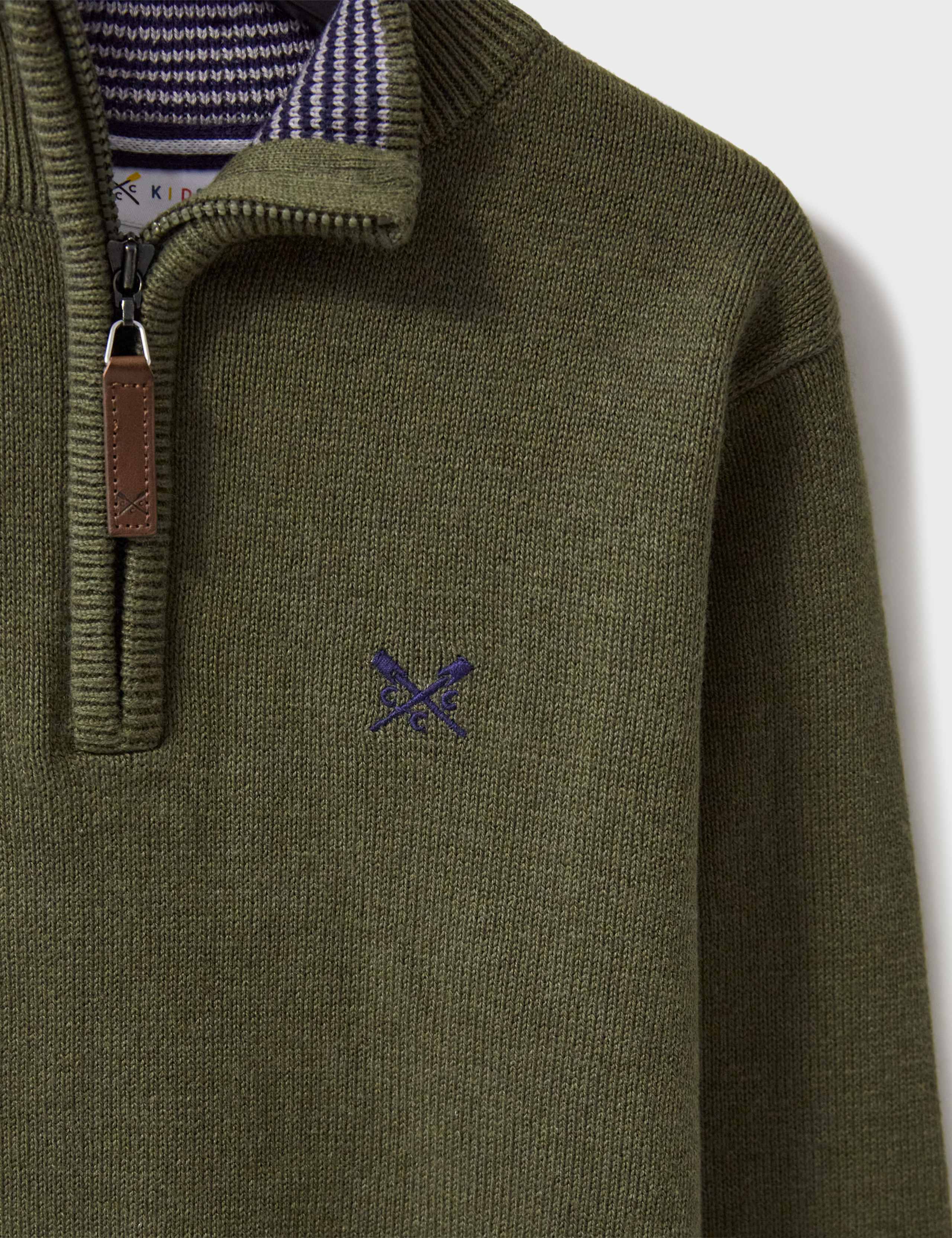 Pure Cotton Half Zip Jumper (3-12 Yrs) 6 of 6