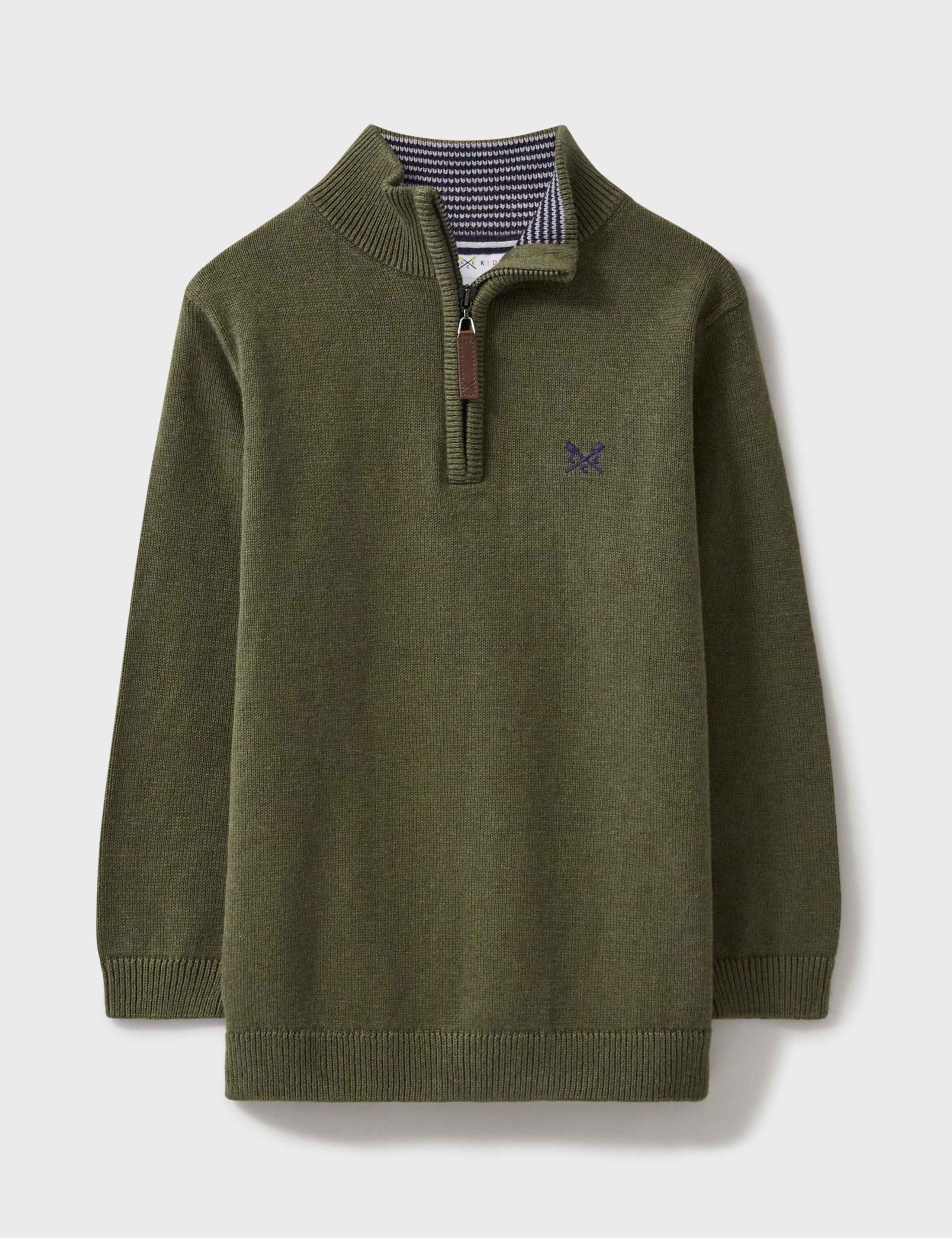 Pure Cotton Half Zip Jumper (3-12 Yrs) 2 of 6