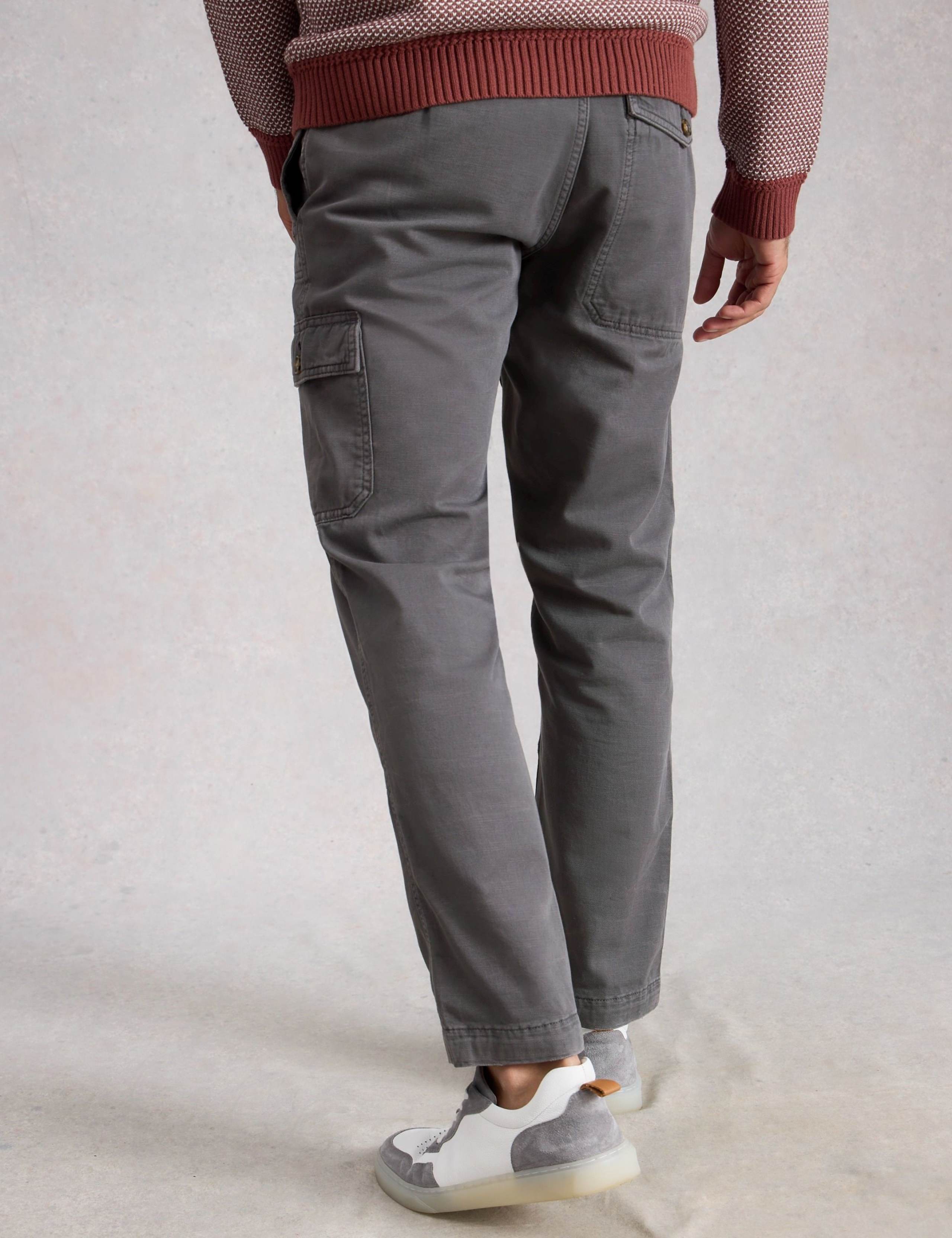 Loose Fit Pure Cotton Cargo Trousers 4 of 6
