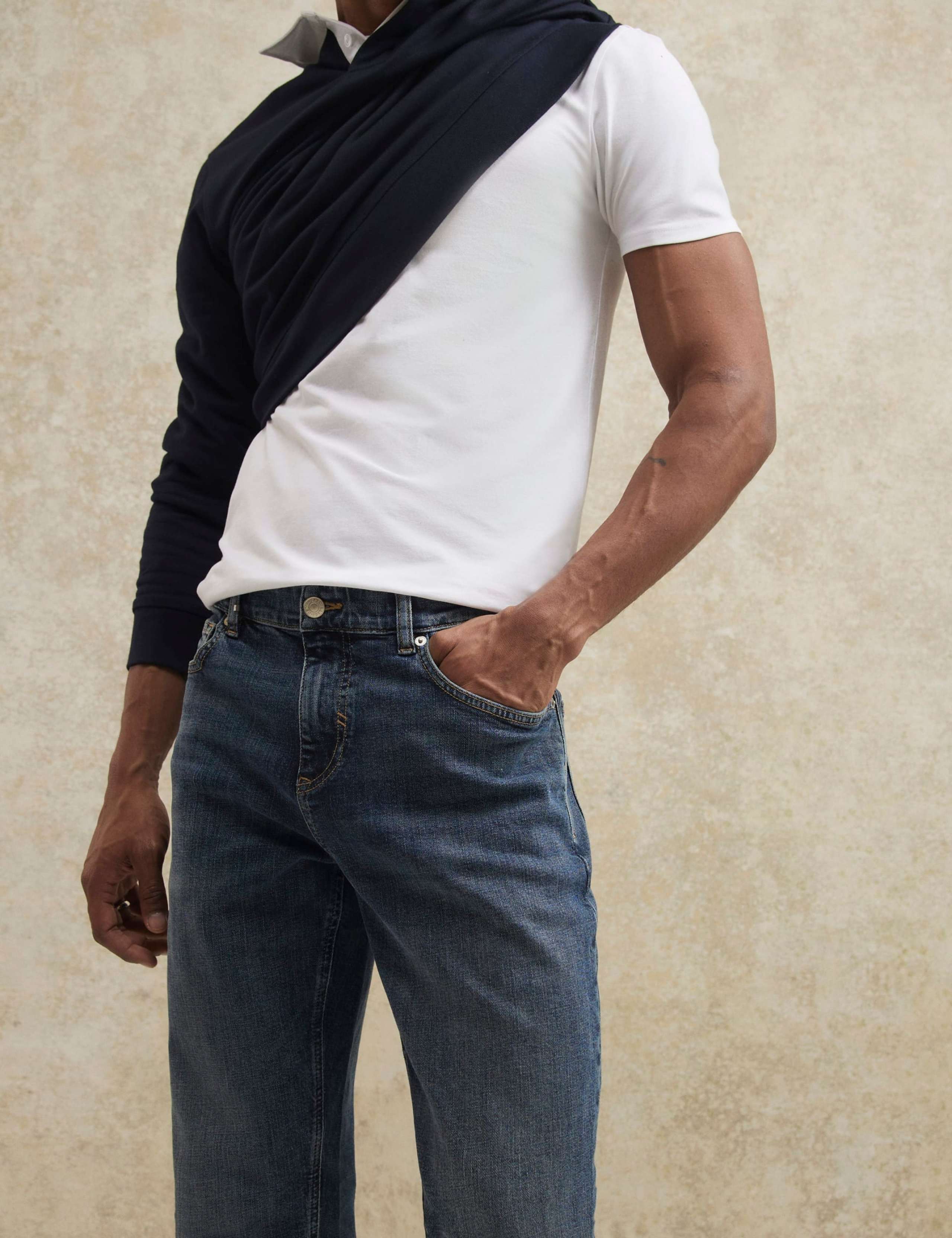 Straight Fit 5 Pocket Stretch Jeans 3 of 6