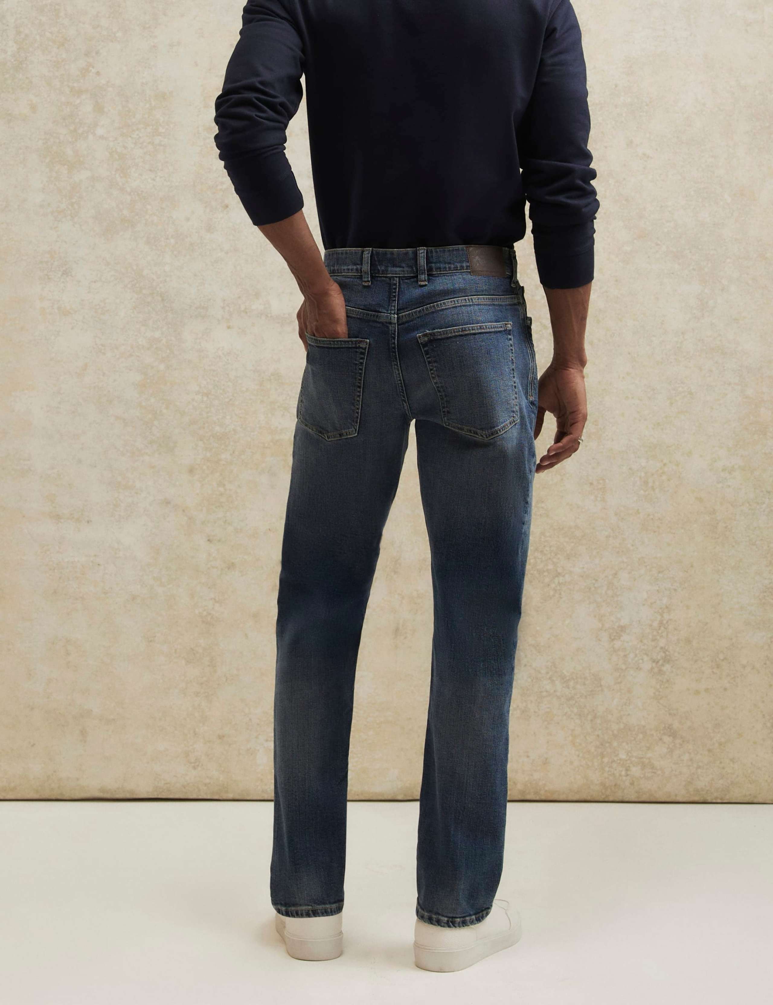 Straight Fit 5 Pocket Stretch Jeans 4 of 6