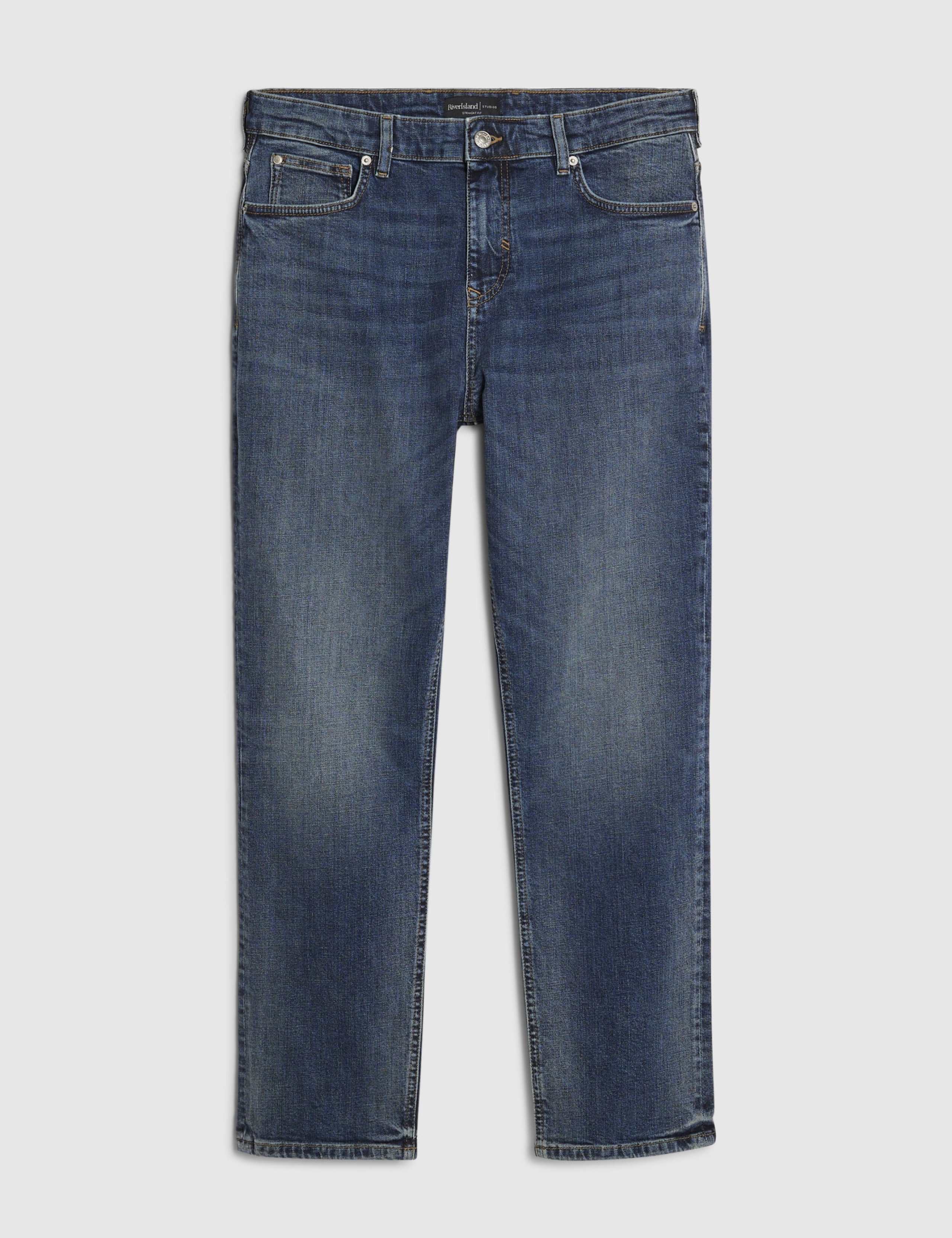 Straight Fit 5 Pocket Stretch Jeans 6 of 6