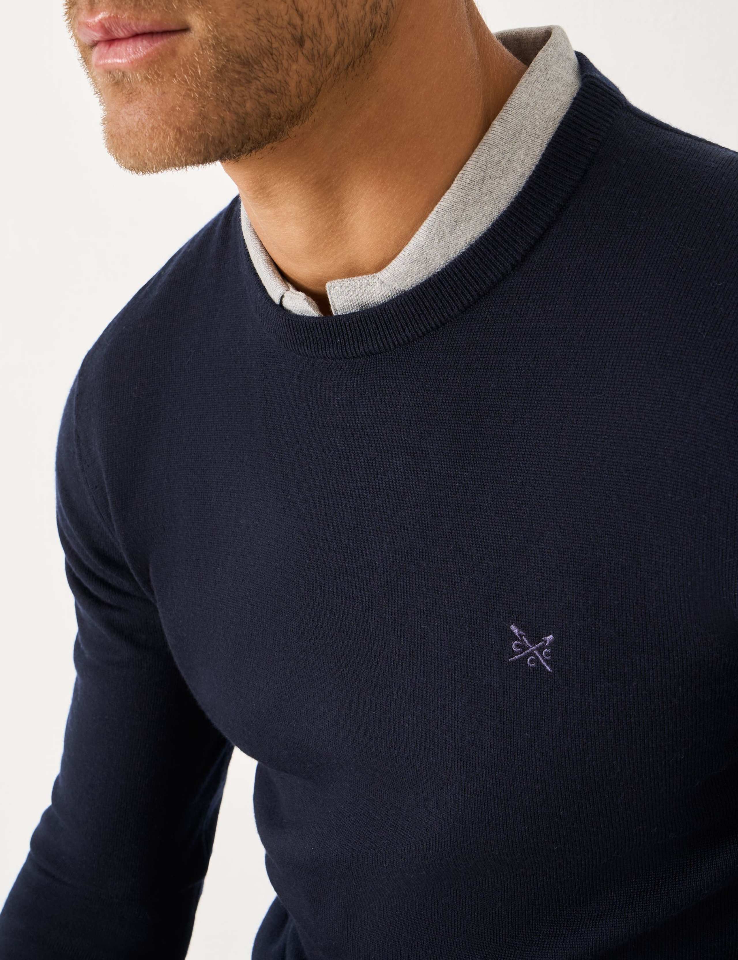 Pure Merino Wool Crew Neck Jumper 3 of 4