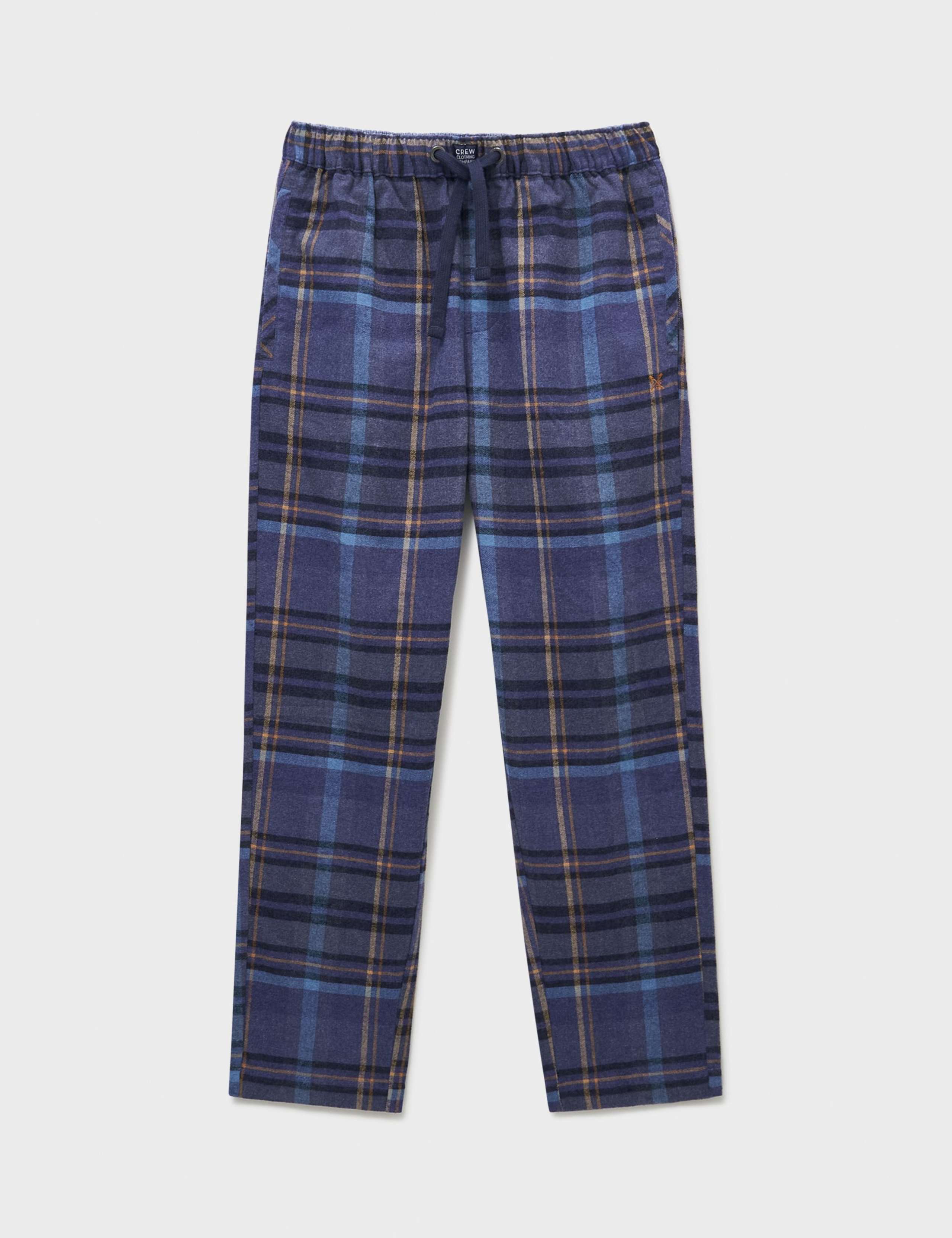 Brushed Cotton Checked Loungewear Bottoms 2 of 5
