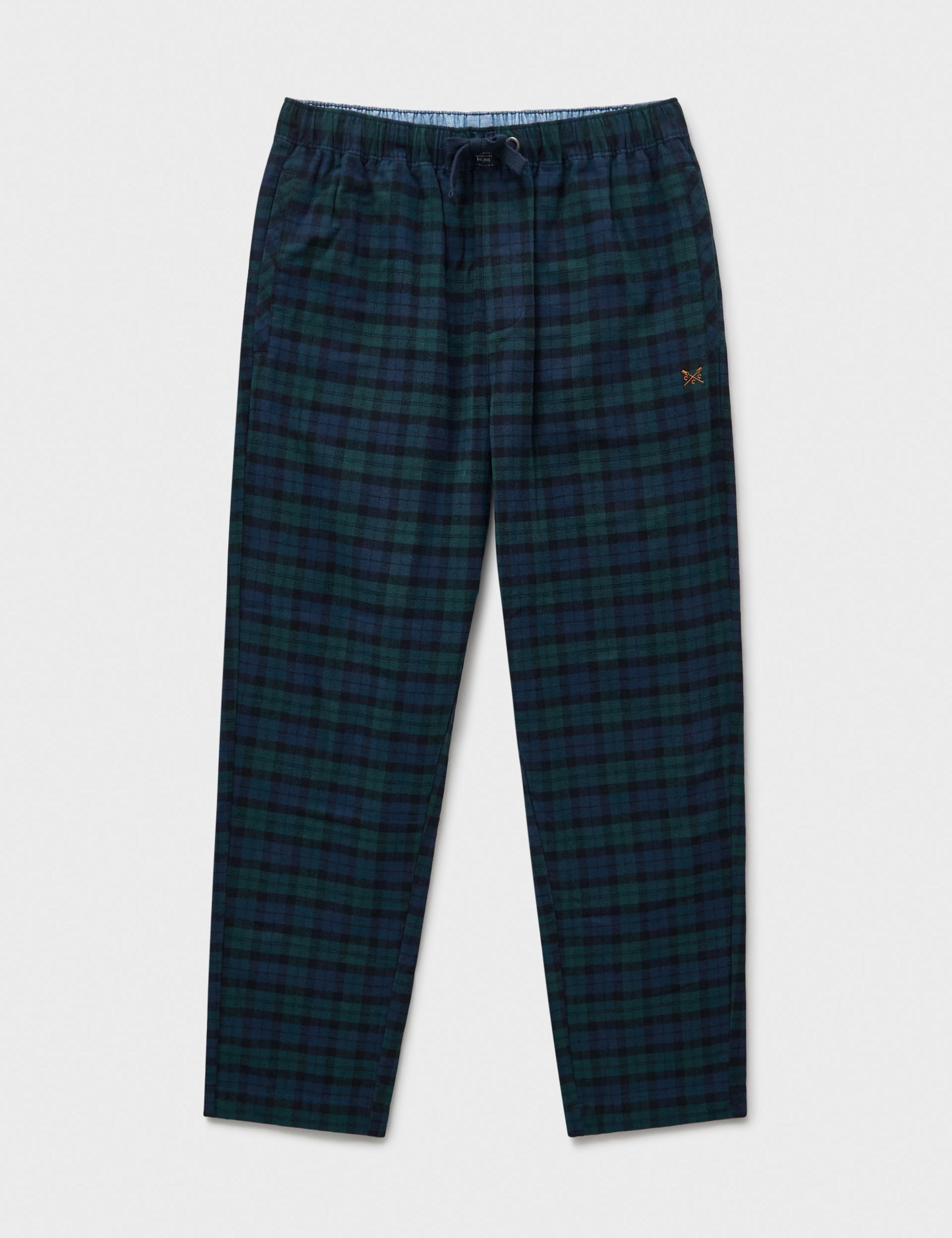 Brushed Cotton Checked Loungewear Bottoms 2 of 5