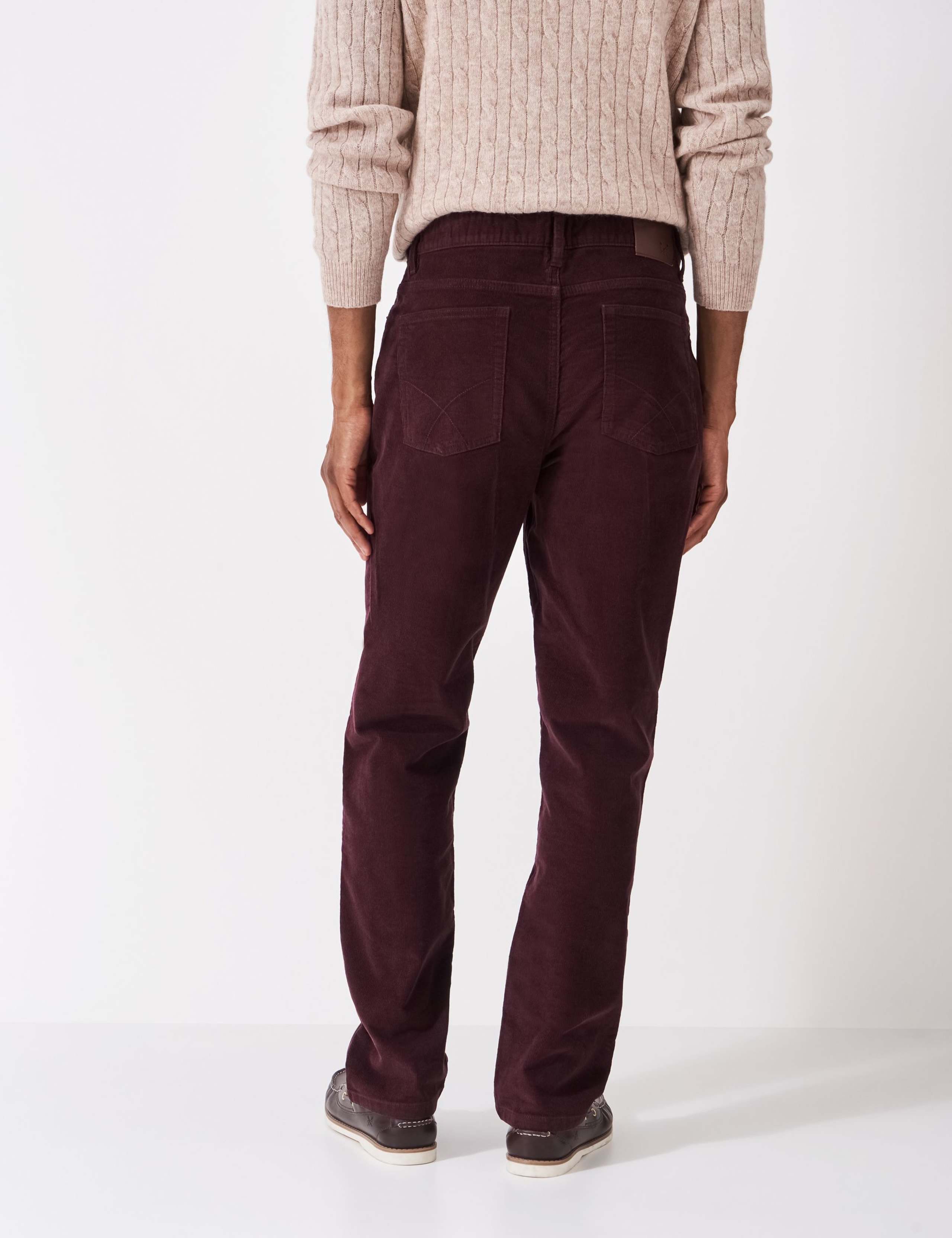 Straight Fit Corduroy 5 Pocket Trousers 4 of 5