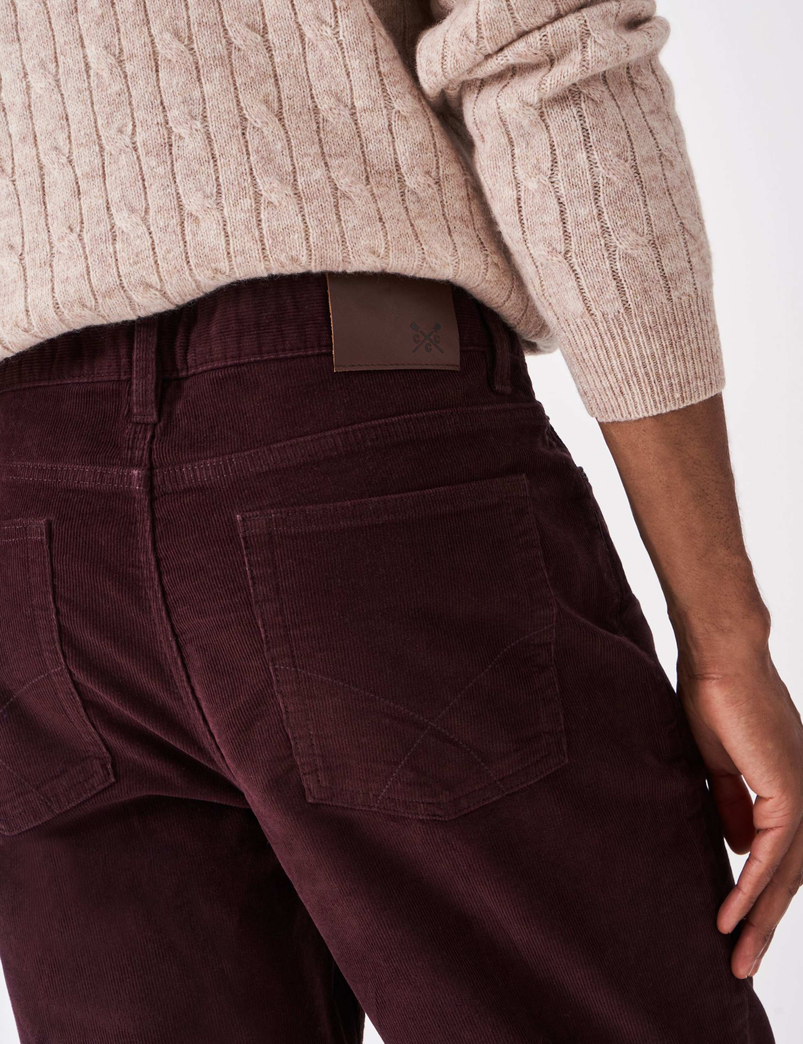 Straight Fit Corduroy 5 Pocket Trousers 5 of 5