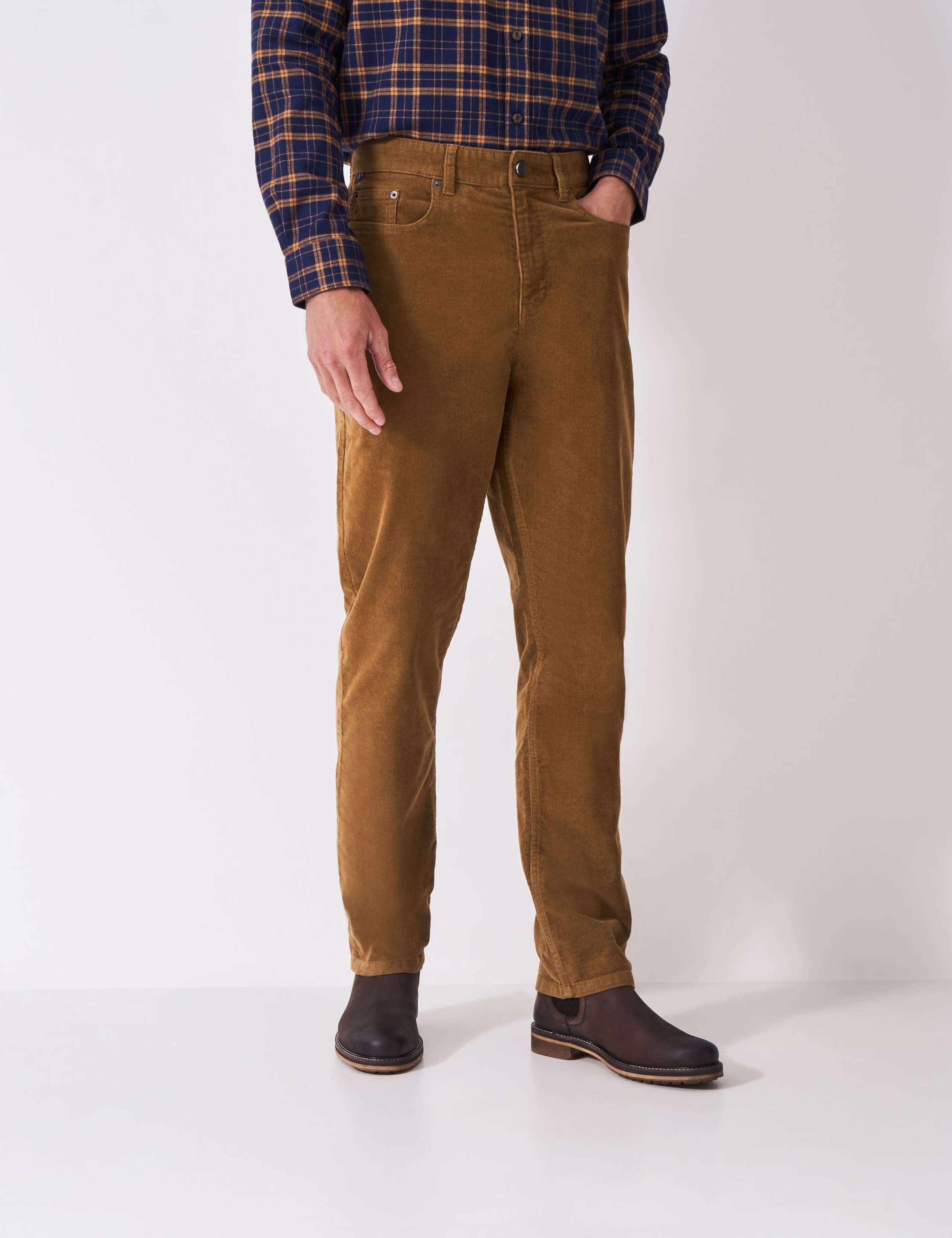 Straight Fit Corduroy 5 Pocket Trousers 4 of 5