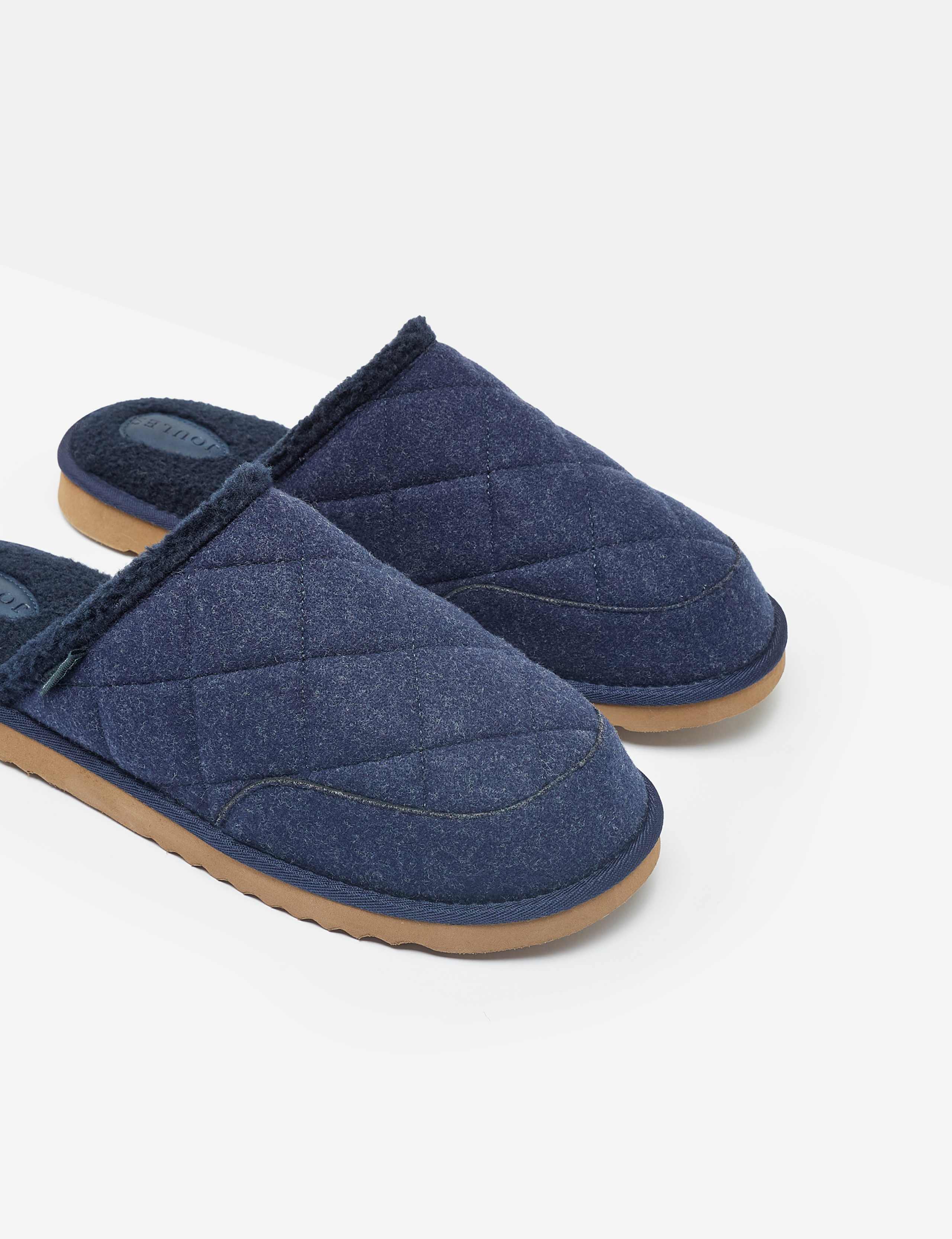 Quilted Fleece Lined Slippers 1 of 7