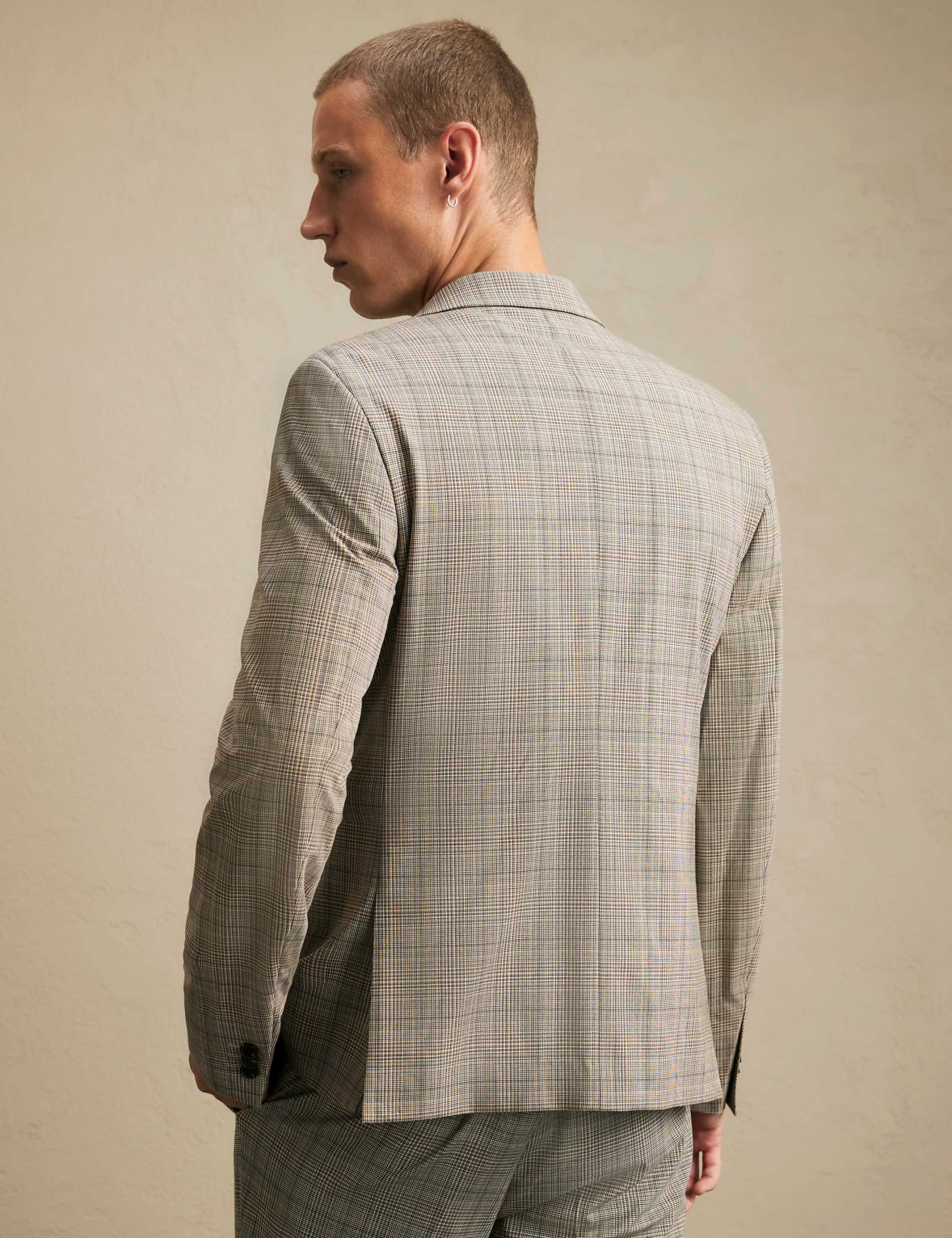 Skinny Fit Checked Suit Jacket 5 of 9