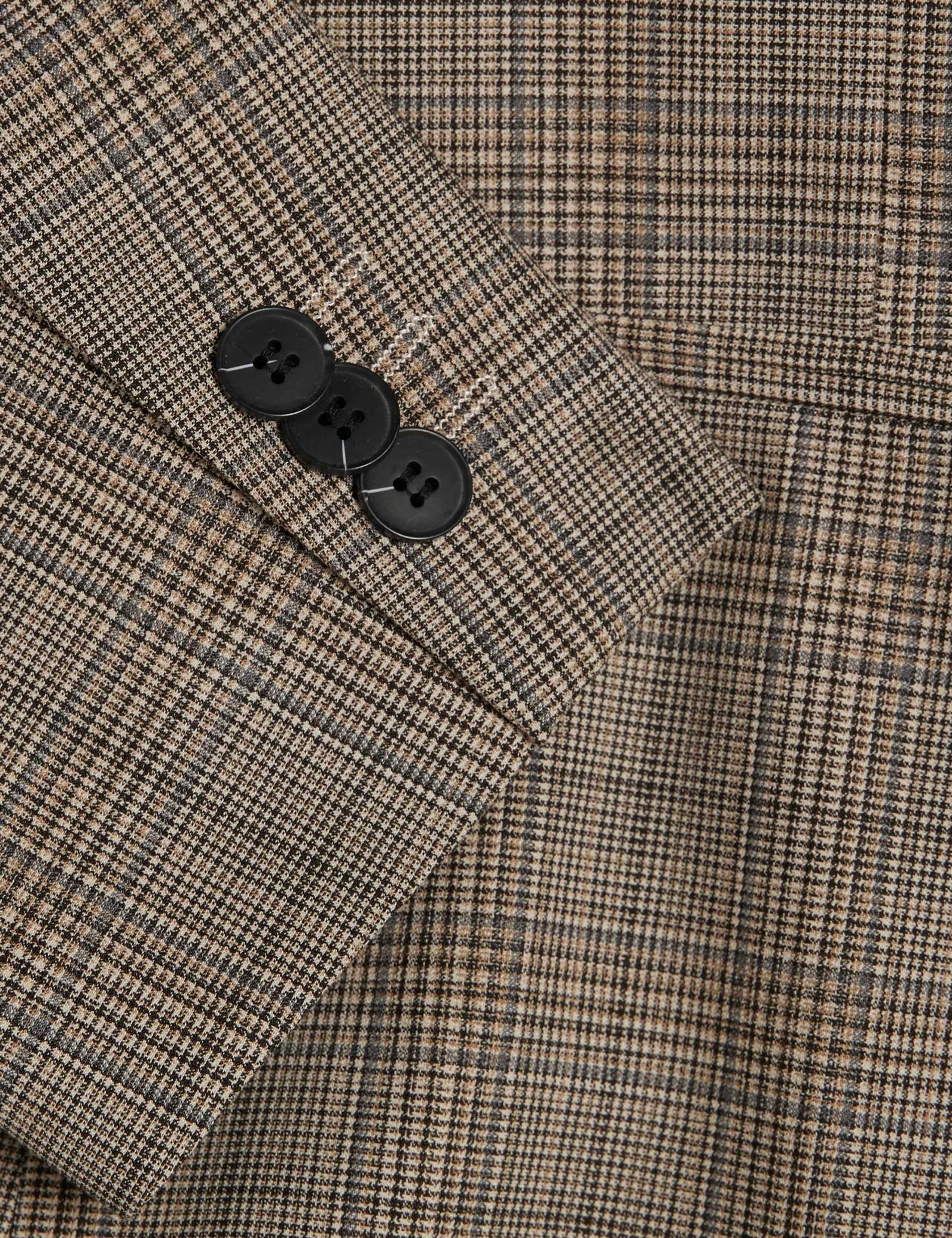 Skinny Fit Checked Suit Jacket 6 of 9
