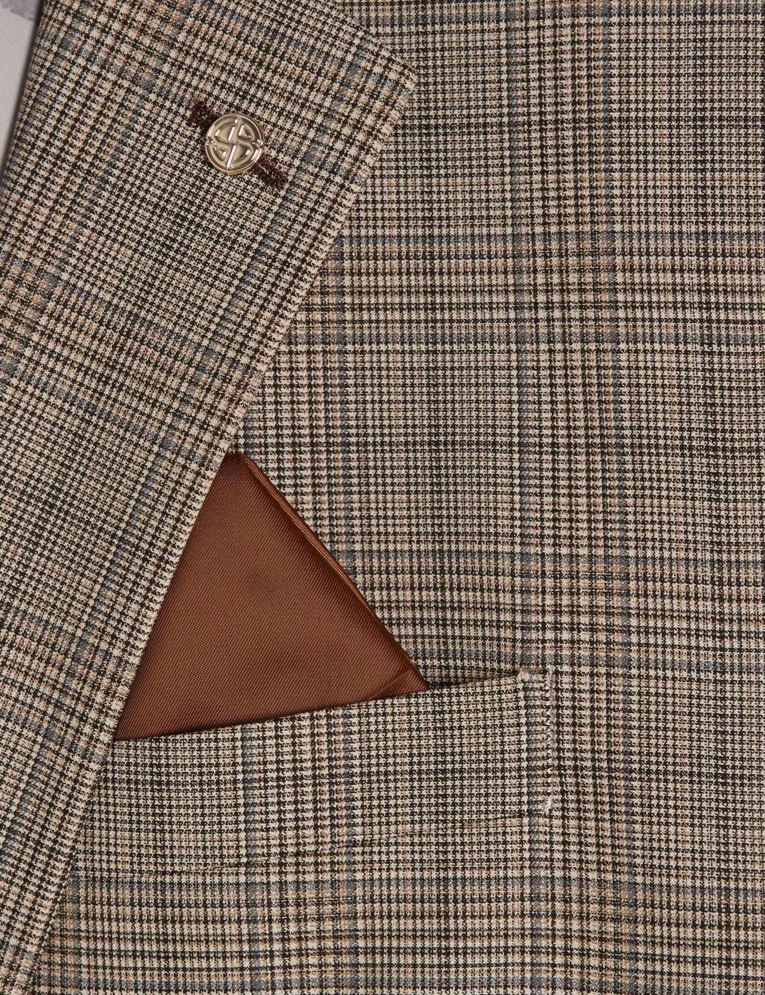 Skinny Fit Checked Suit Jacket 9 of 9