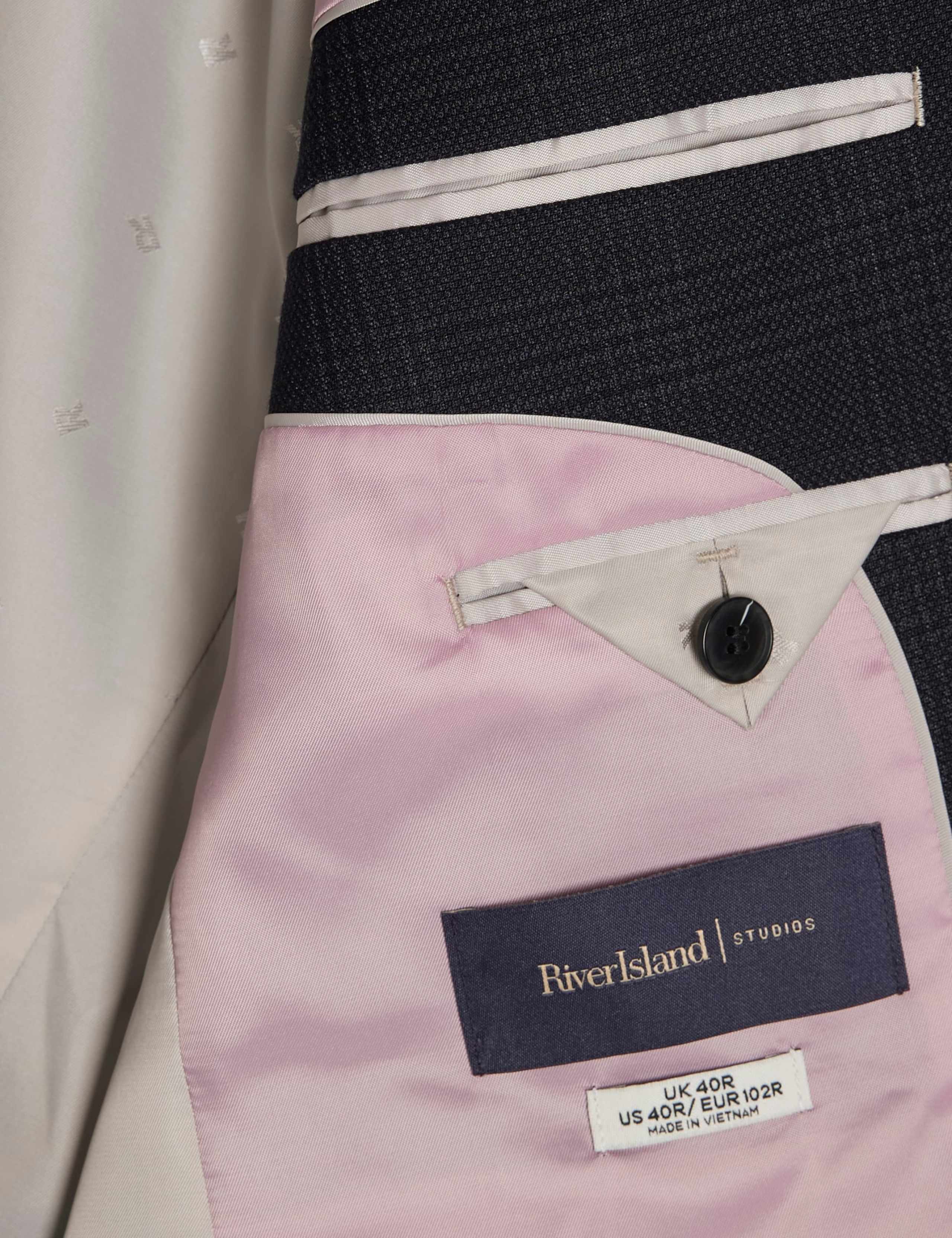 Slim Fit Checked Single Breasted Suit Jacket 2 of 8