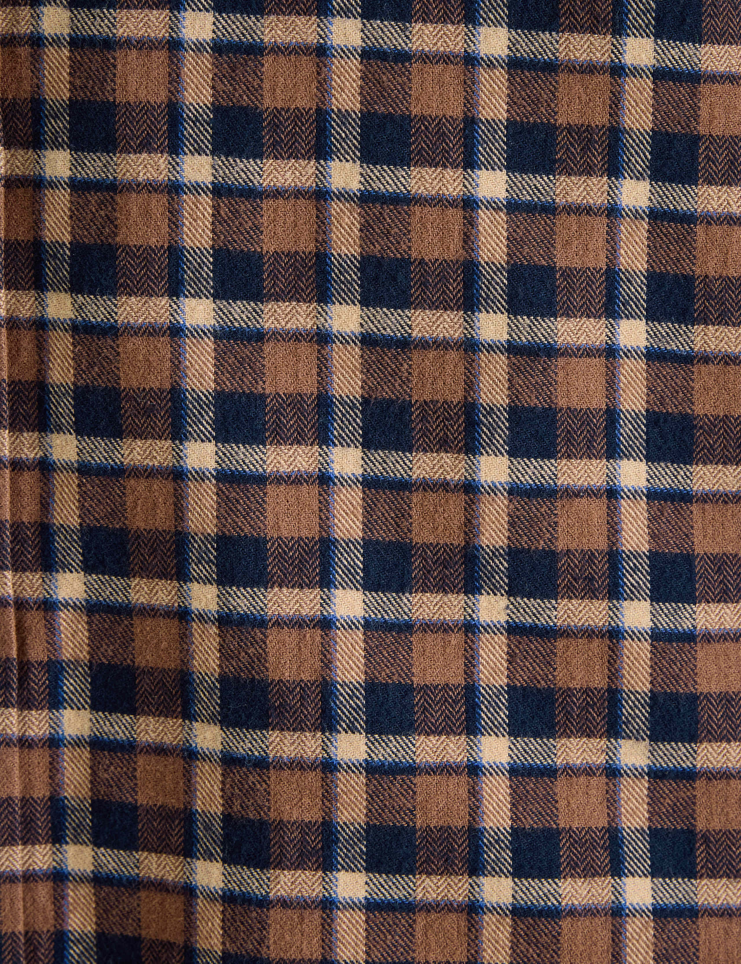 Regular Fit Brushed Cotton Check Dress Shirt 4 of 6