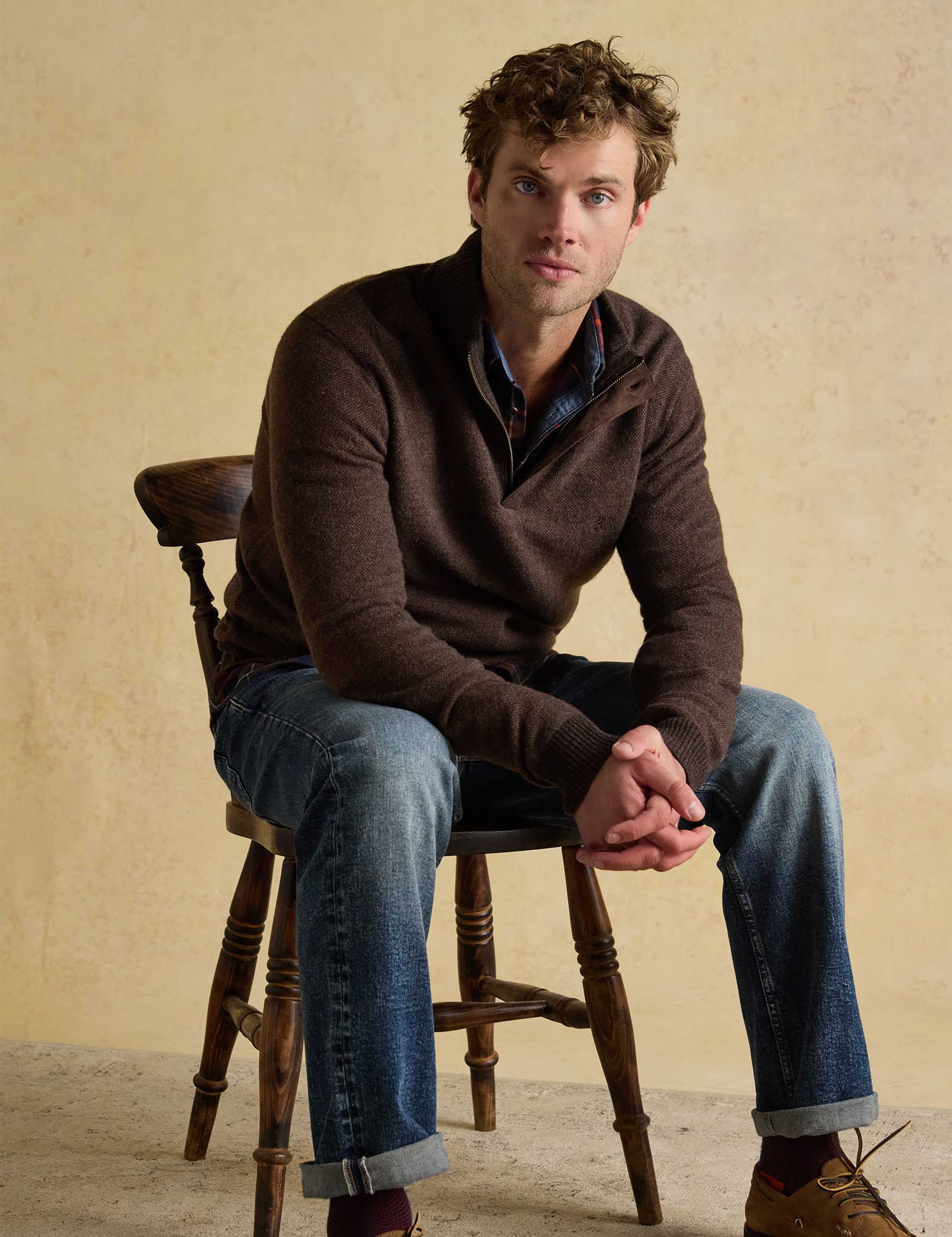 Wool Rich Button High Neck Jumper 5 of 8