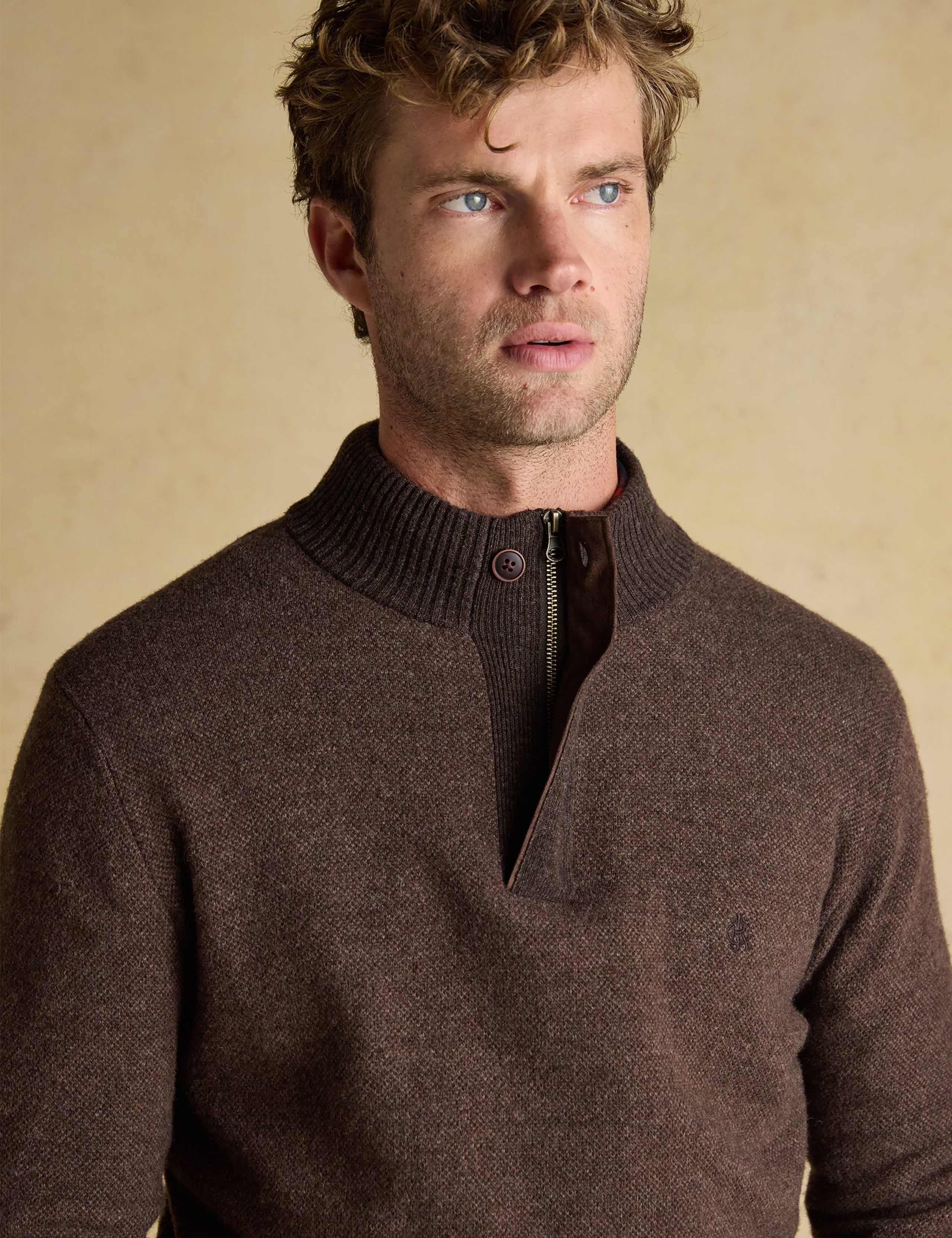 Wool Rich Button High Neck Jumper 7 of 8