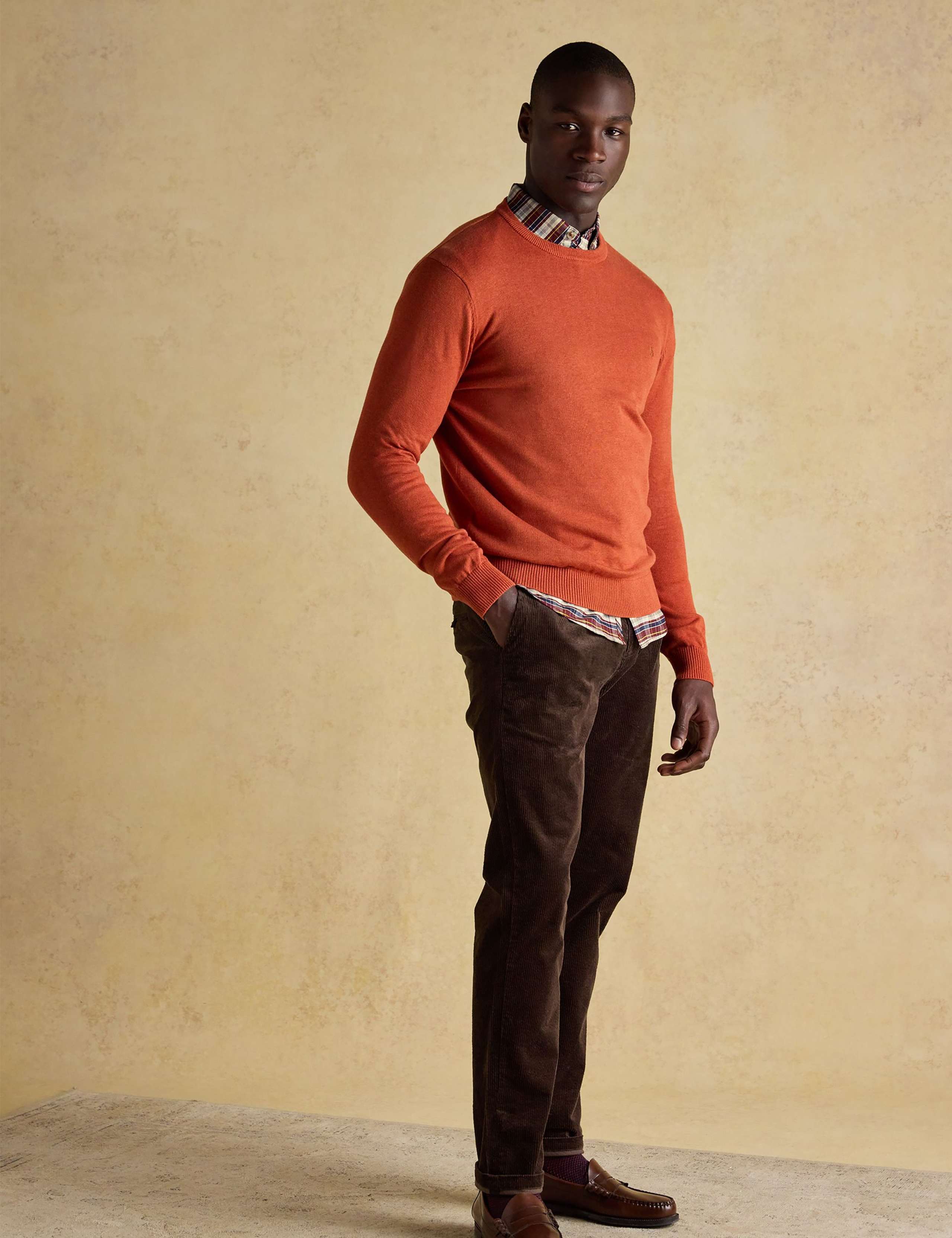 Pure Cotton Crew Neck Jumper 4 of 7