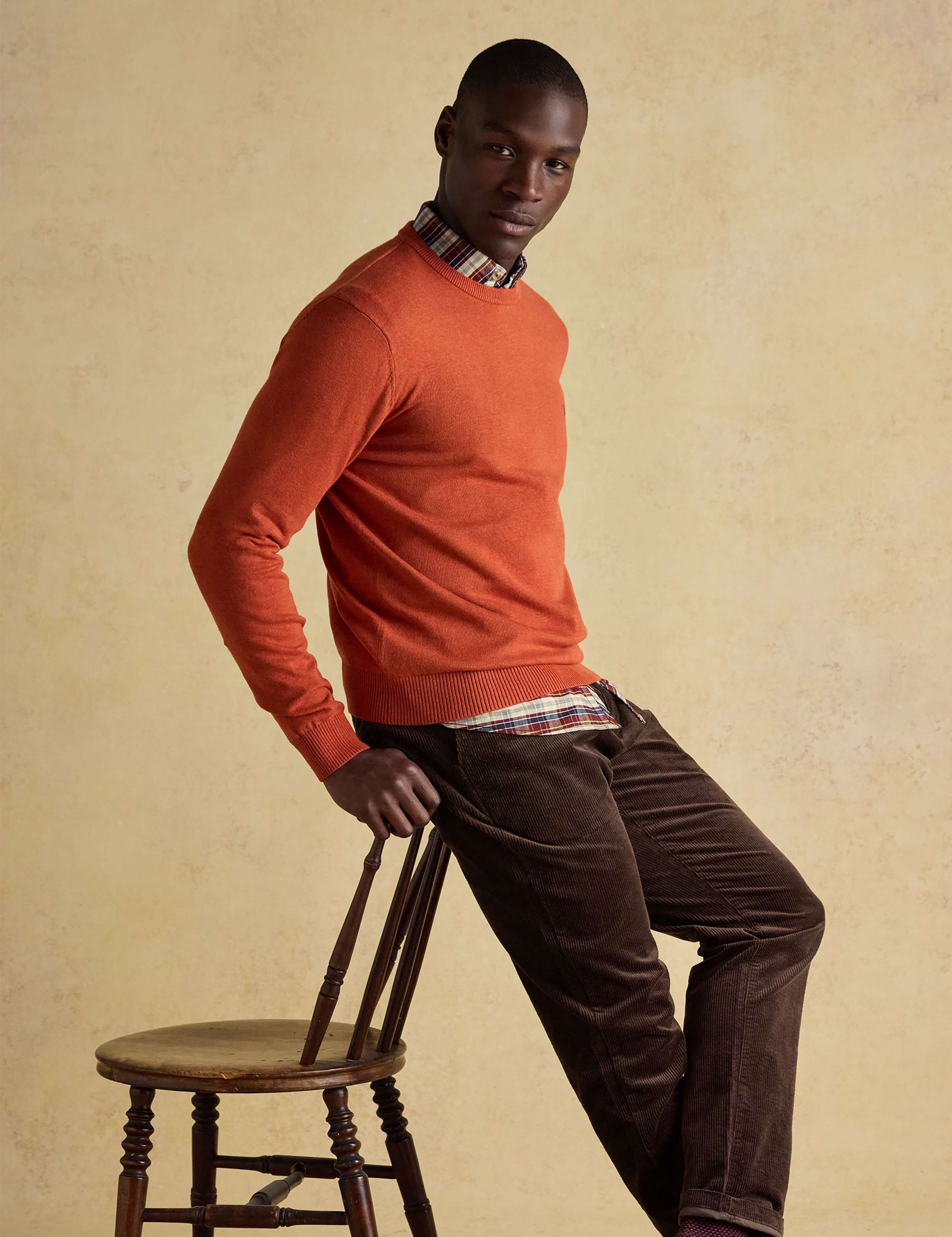 Pure Cotton Crew Neck Jumper 7 of 7