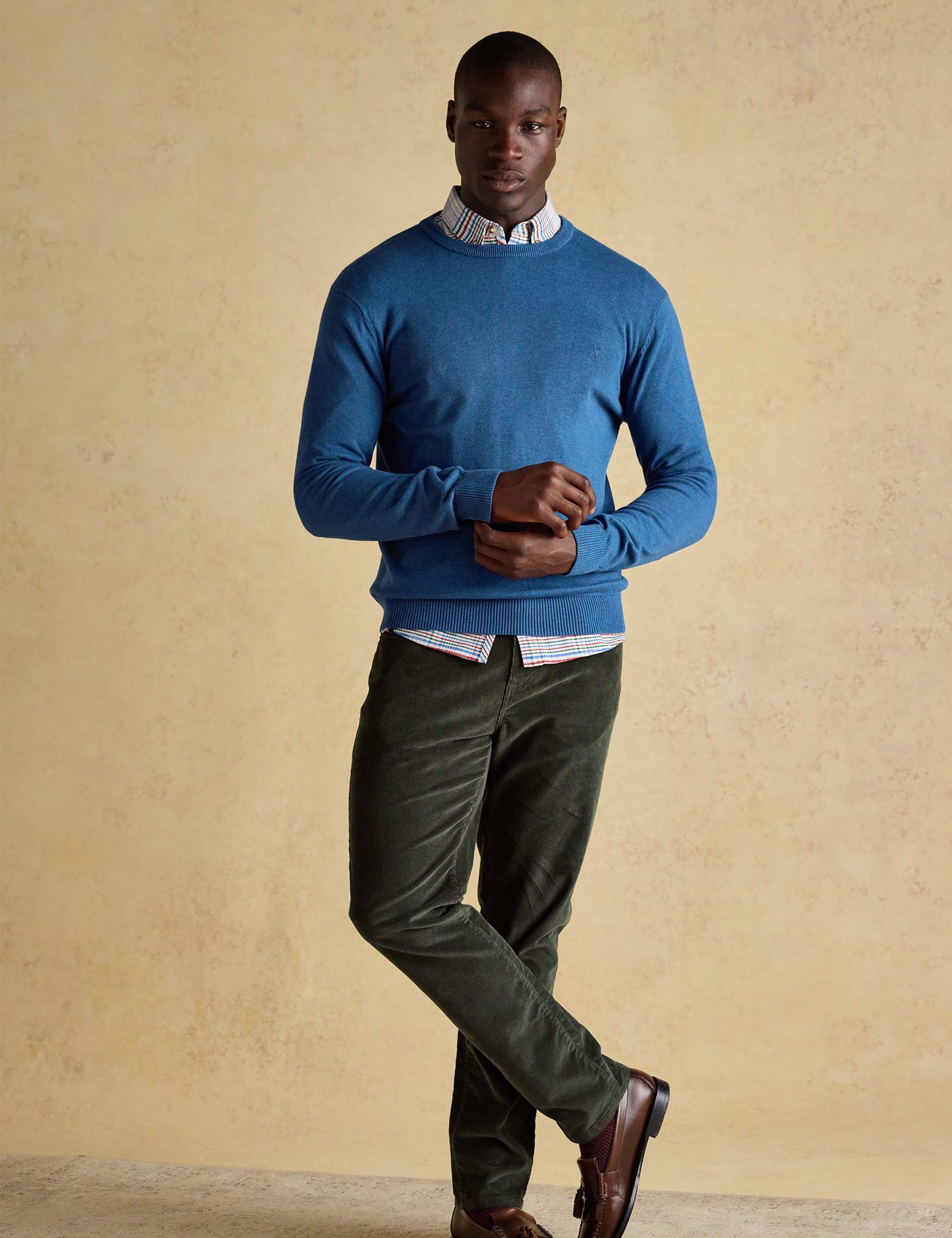 Pure Cotton Crew Neck Jumper 4 of 6
