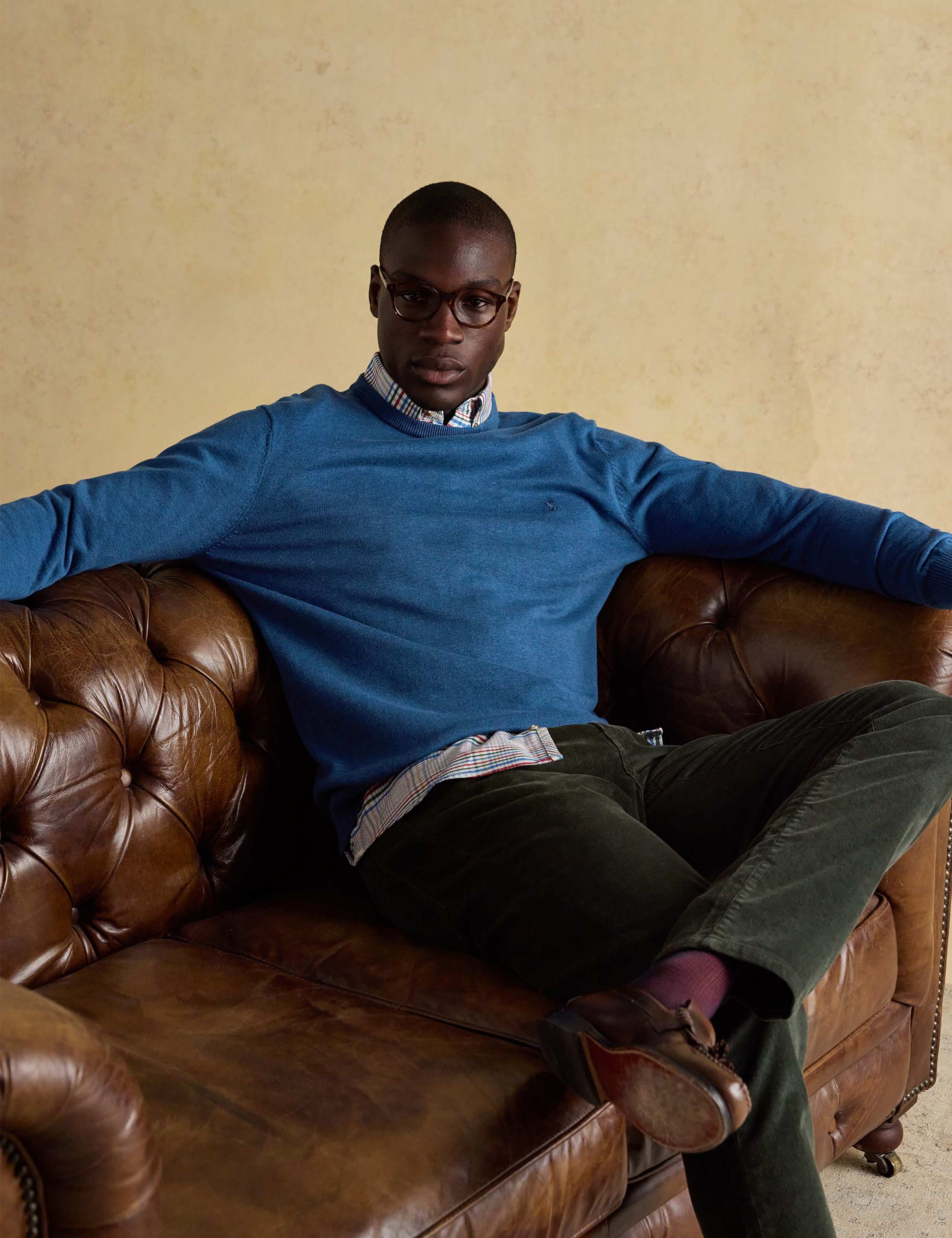 Pure Cotton Crew Neck Jumper 5 of 6