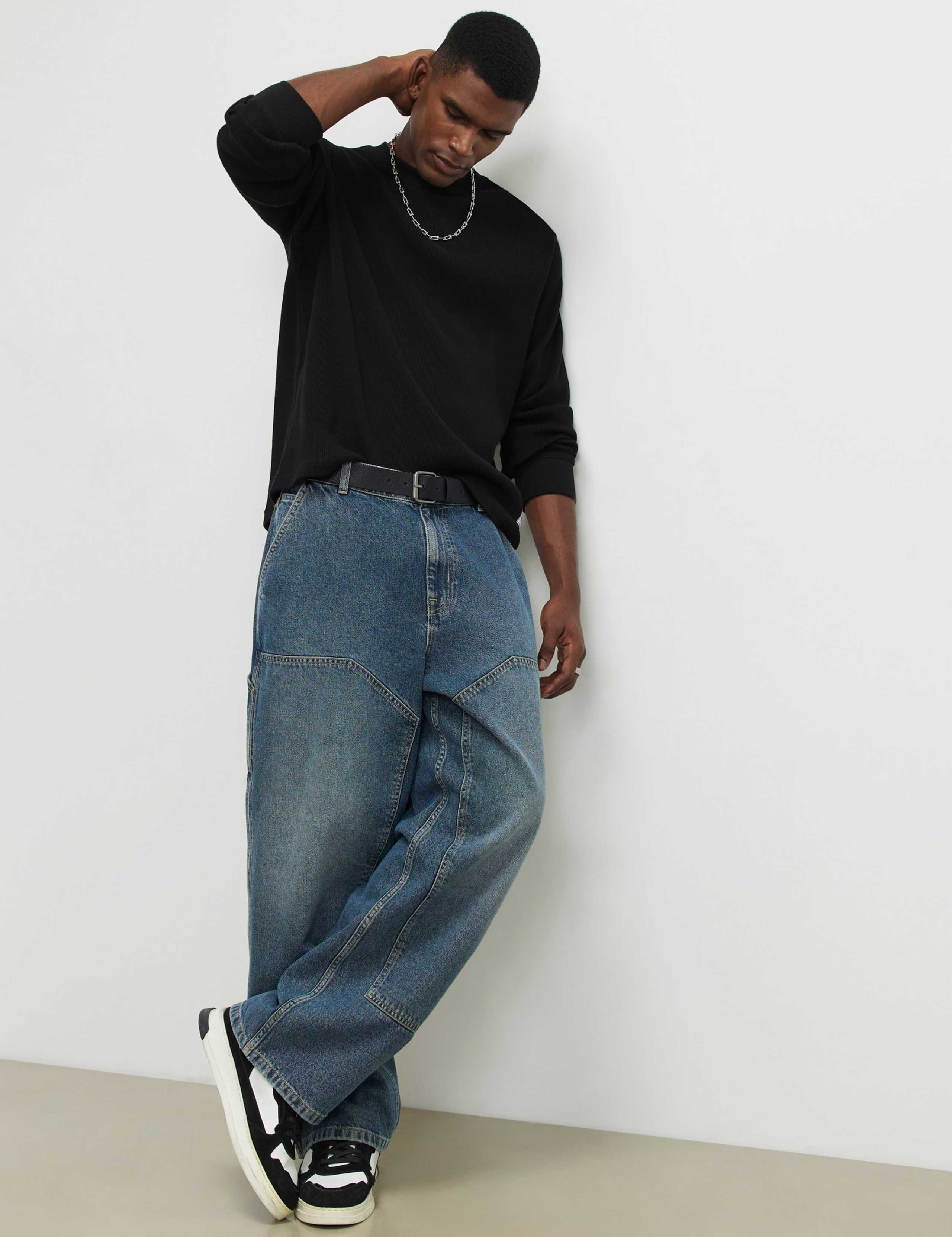 Pure Cotton Waffle Sweatshirt 3 of 6