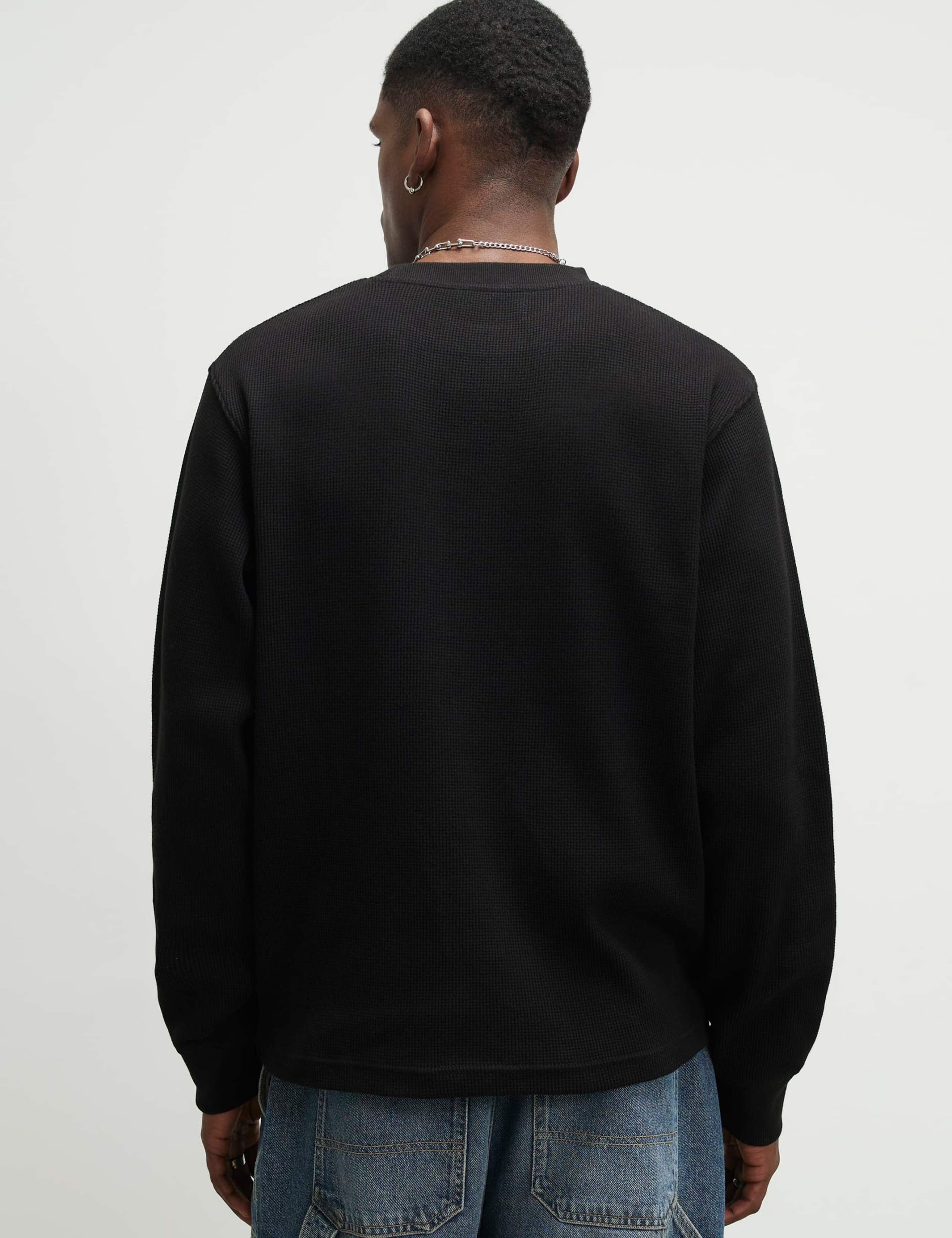 Pure Cotton Waffle Sweatshirt 4 of 6