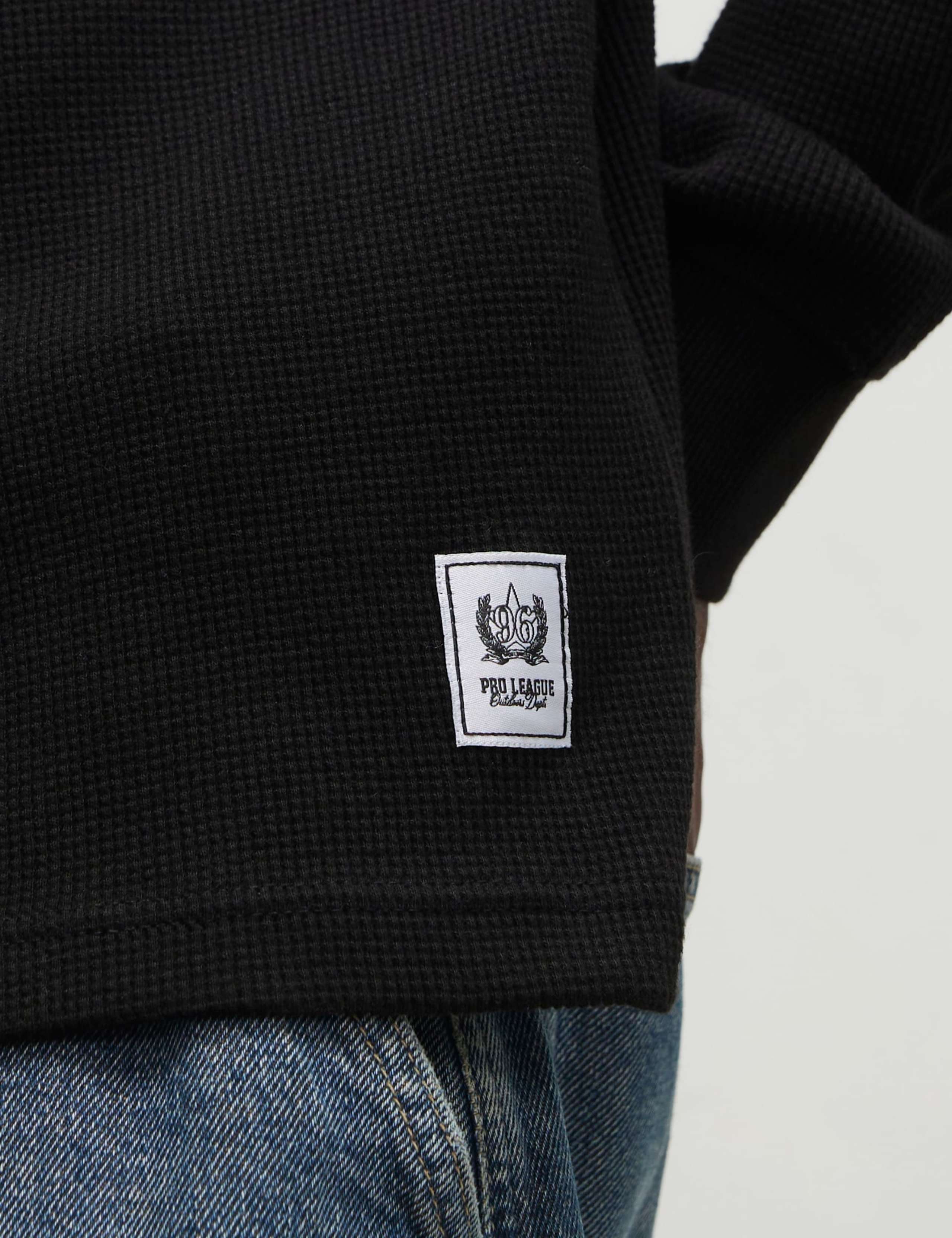Pure Cotton Waffle Sweatshirt 5 of 6